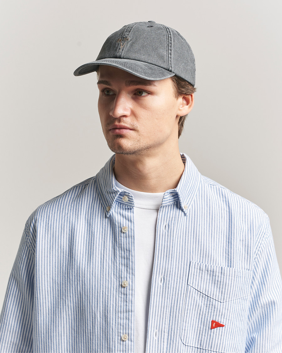Heren | Hoeden en petten | Forét | Bouquet Heavy Washed Cap Washed Black
