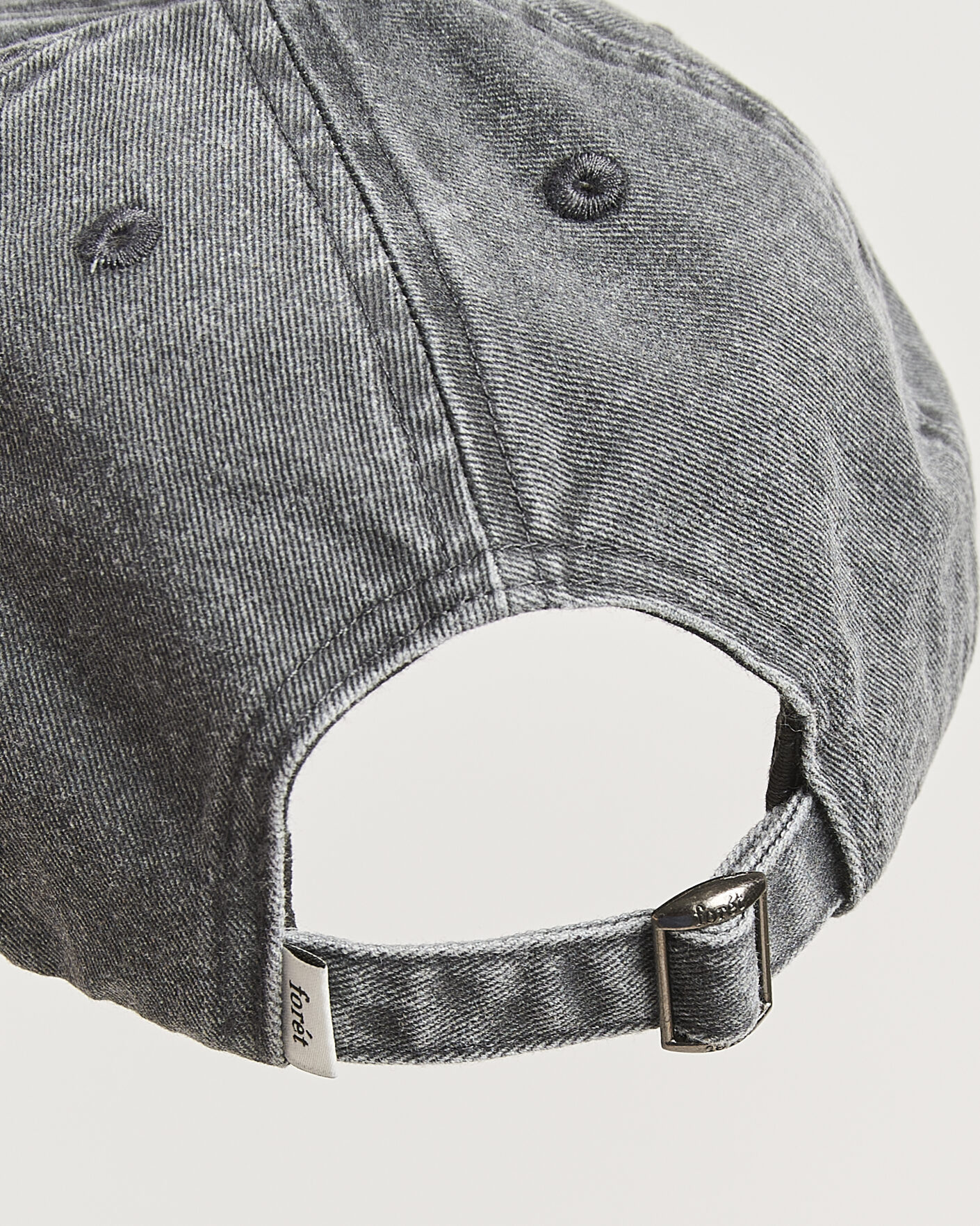 Heren | Hoeden en petten | Forét | Bouquet Heavy Washed Cap Washed Black
