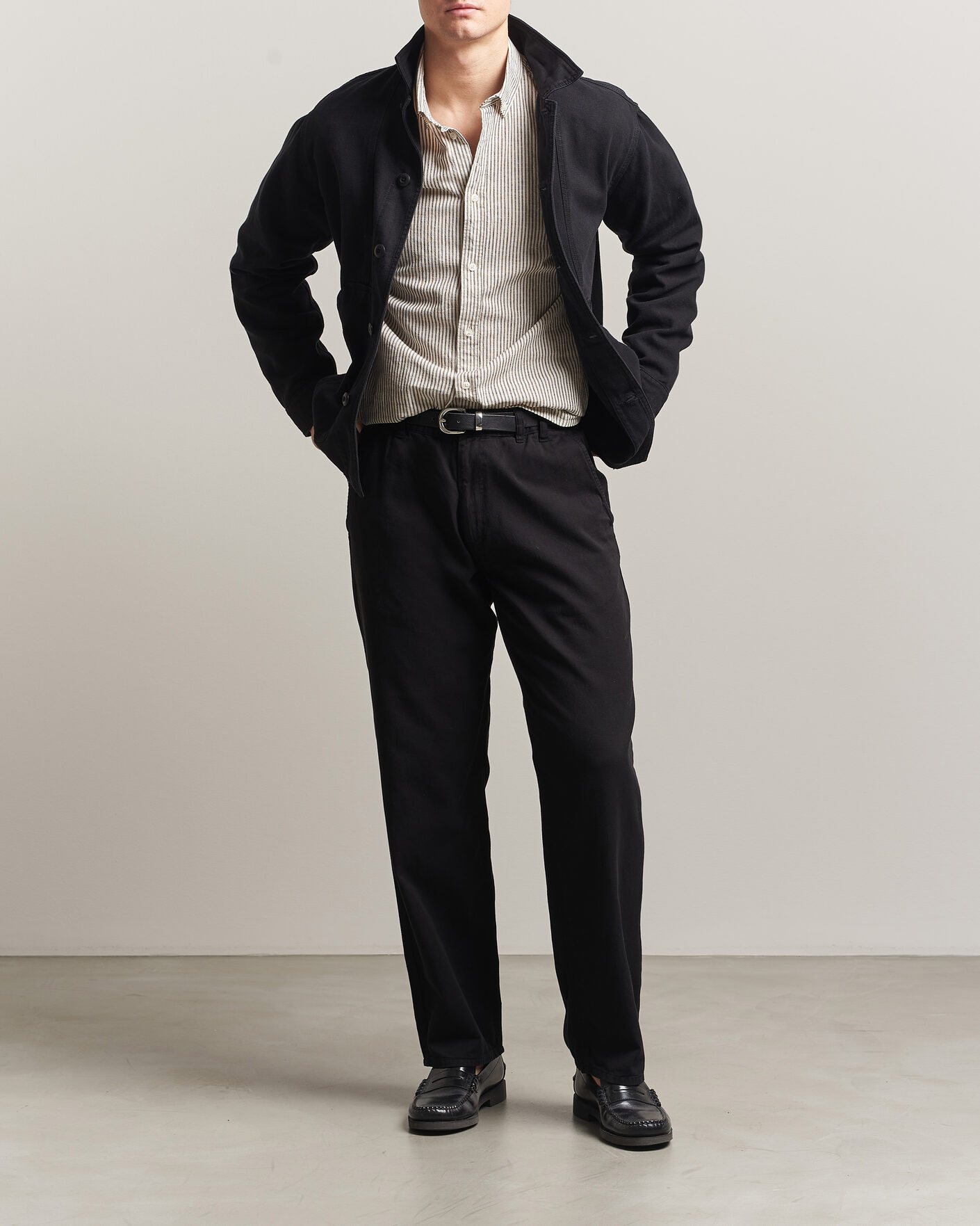 Heren | Broeken | Forét | Clay Light Pants Black