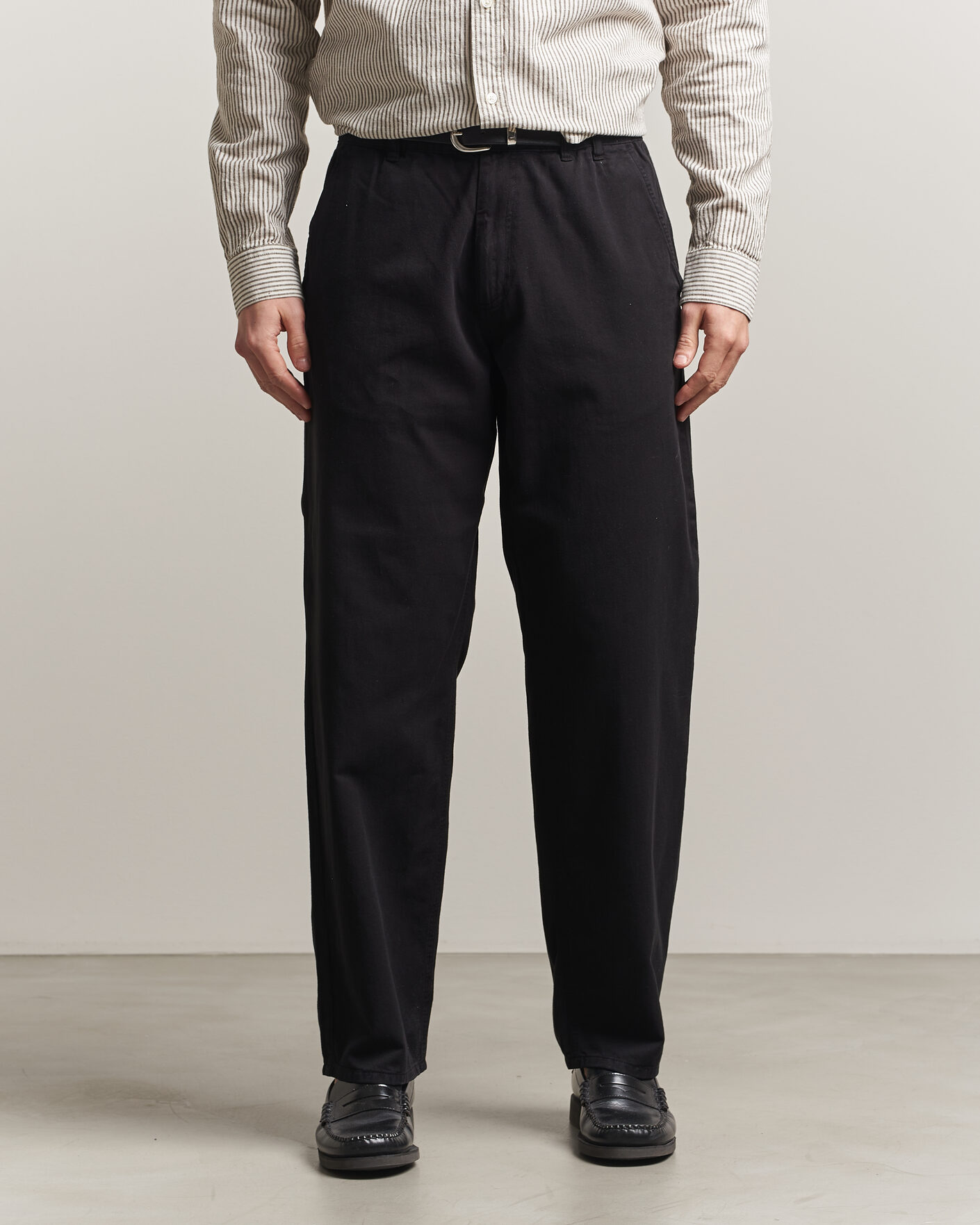Heren | Broeken | Forét | Clay Light Pants Black