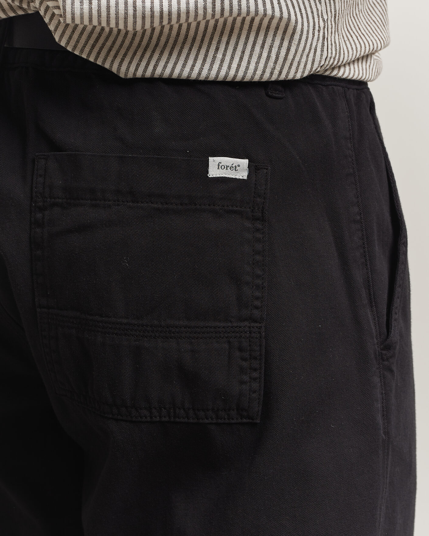 Heren | Broeken | Forét | Clay Light Pants Black