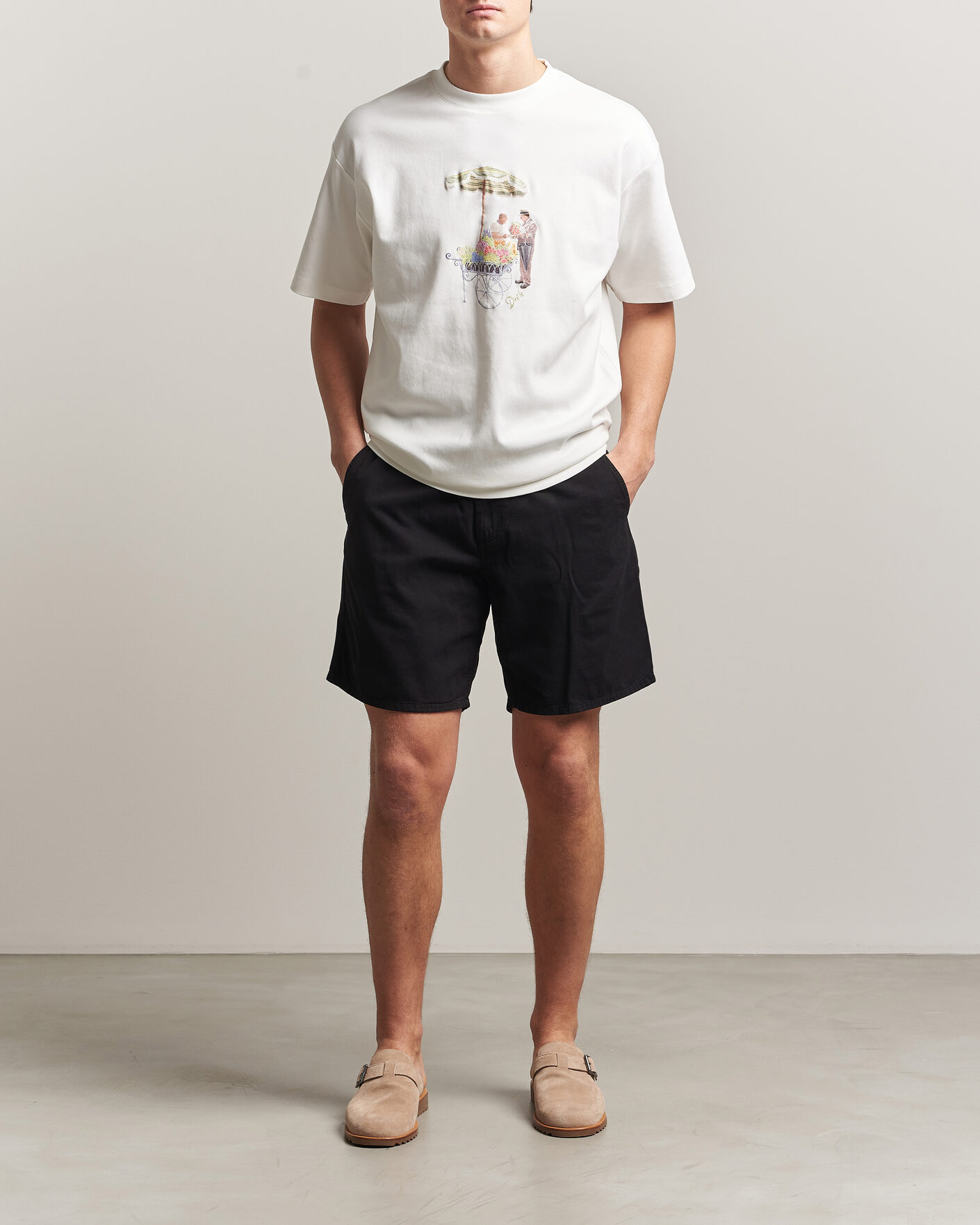 Heren | Korte broek | Forét | Clay Light Shorts Black