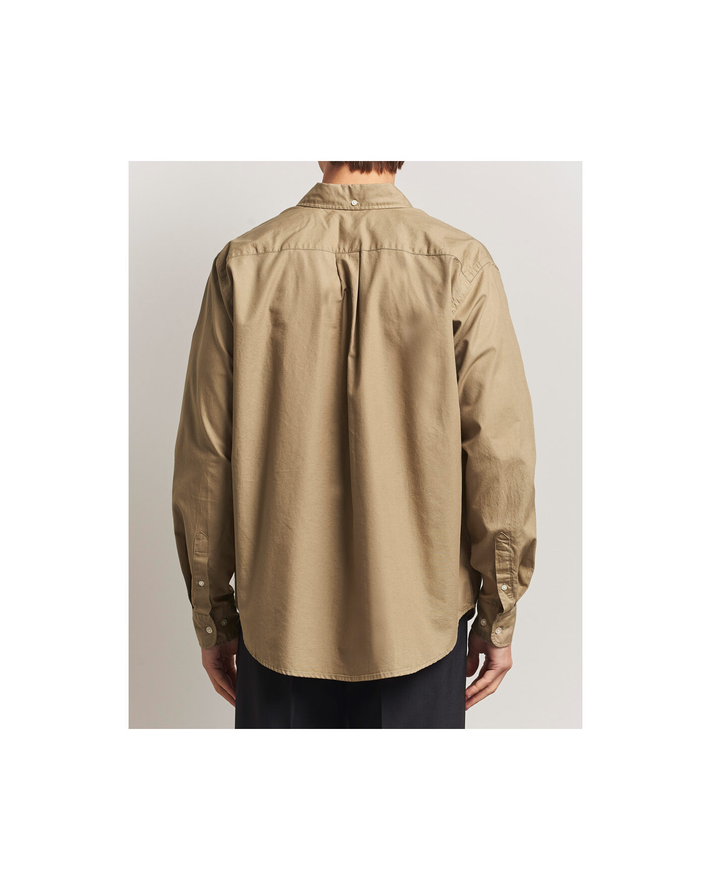 Heren | Overhemden | Forét | Flag Regular Fit Oxford Shirt Khaki