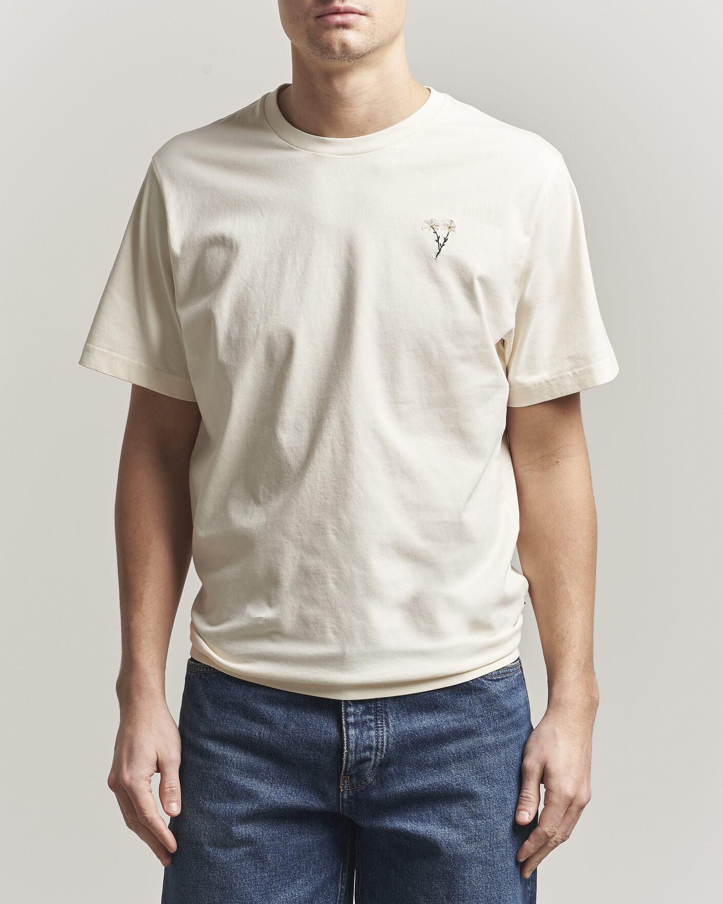 Heren | T-shirts | Forét | Posy T-Shirt Cloud