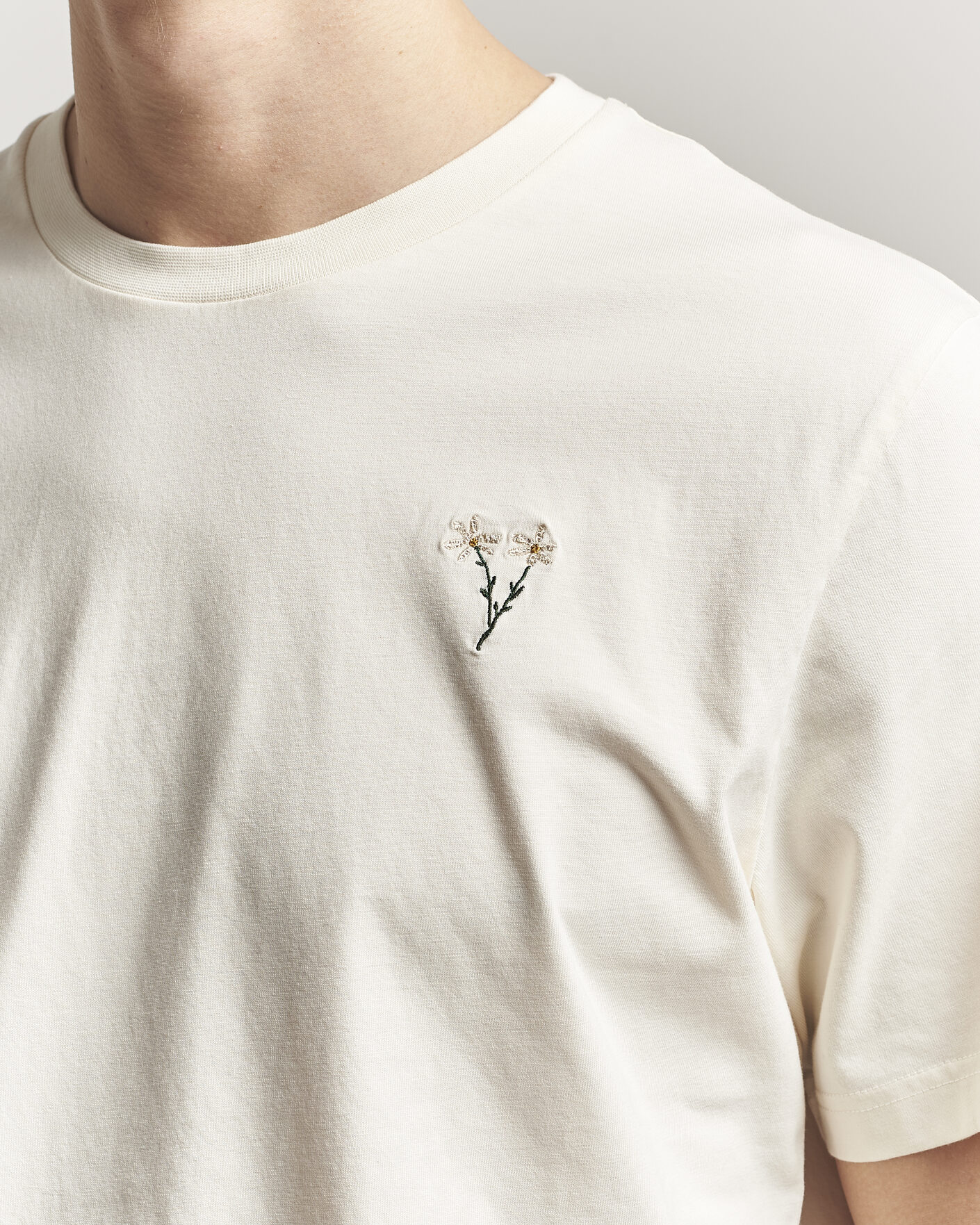 Heren | T-shirts | Forét | Posy T-Shirt Cloud