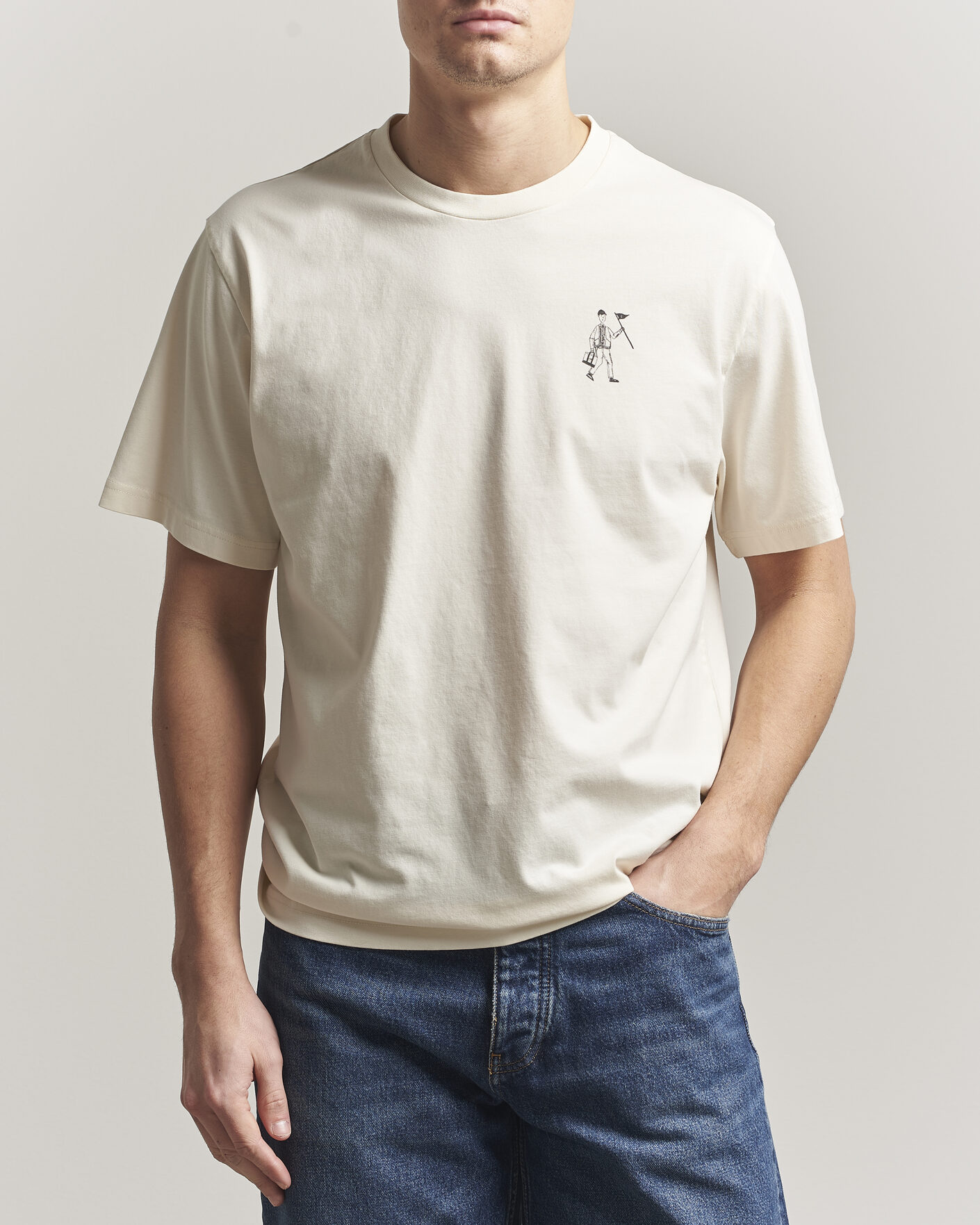 Heren | T-shirts | Forét | Walker T-Shirt Cloud