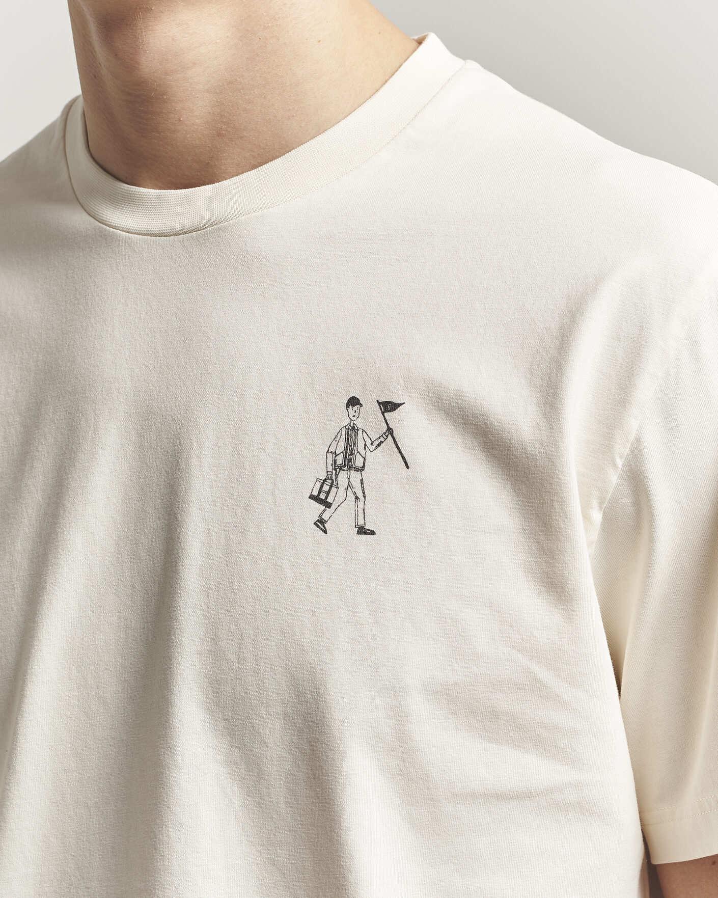 Heren | T-shirts | Forét | Walker T-Shirt Cloud