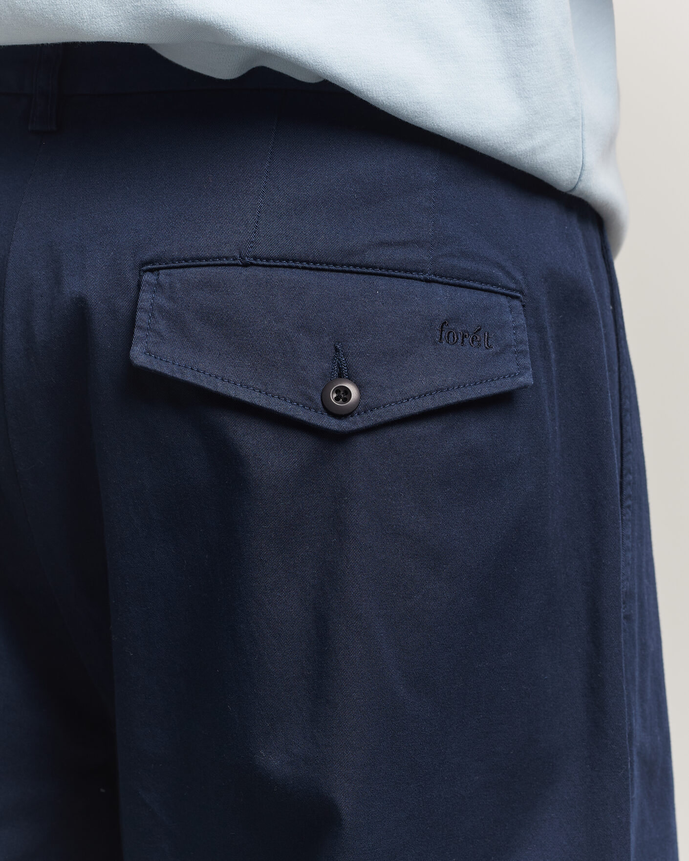 Heren | Broeken | Forét | Writer Relaxed Fit Pants Navy