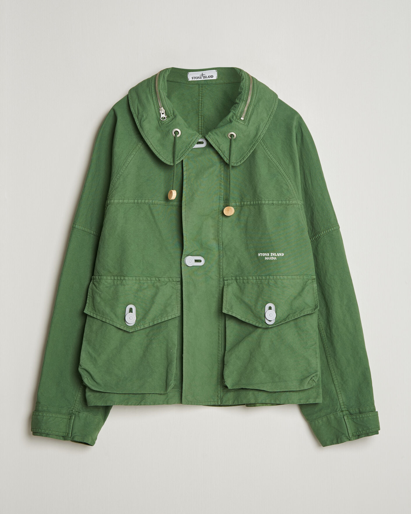Heren | Jassen | Stone Island | Marina Panama Weave Coach Jacket Quartz Green