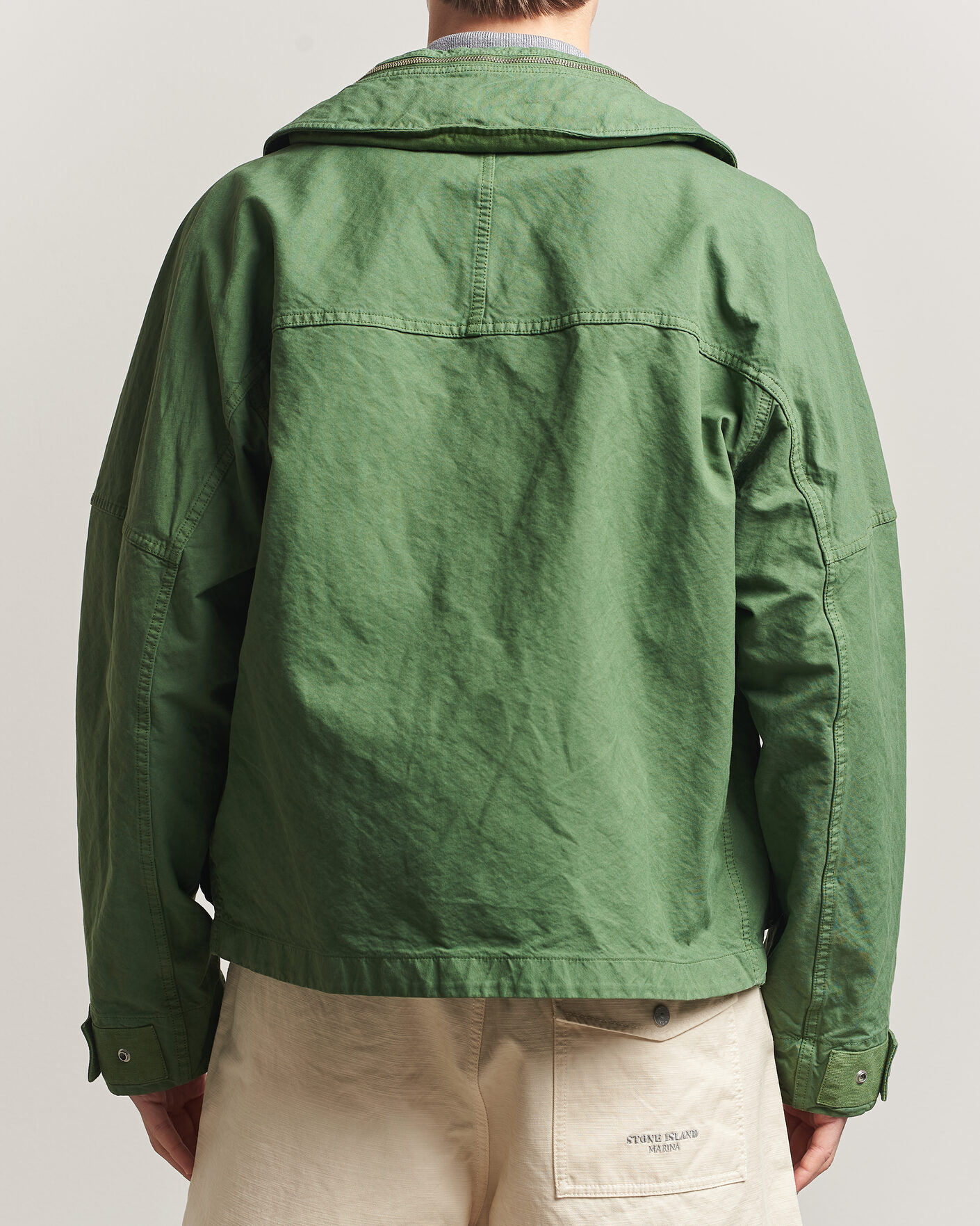 Heren | Jassen | Stone Island | Marina Panama Weave Coach Jacket Quartz Green