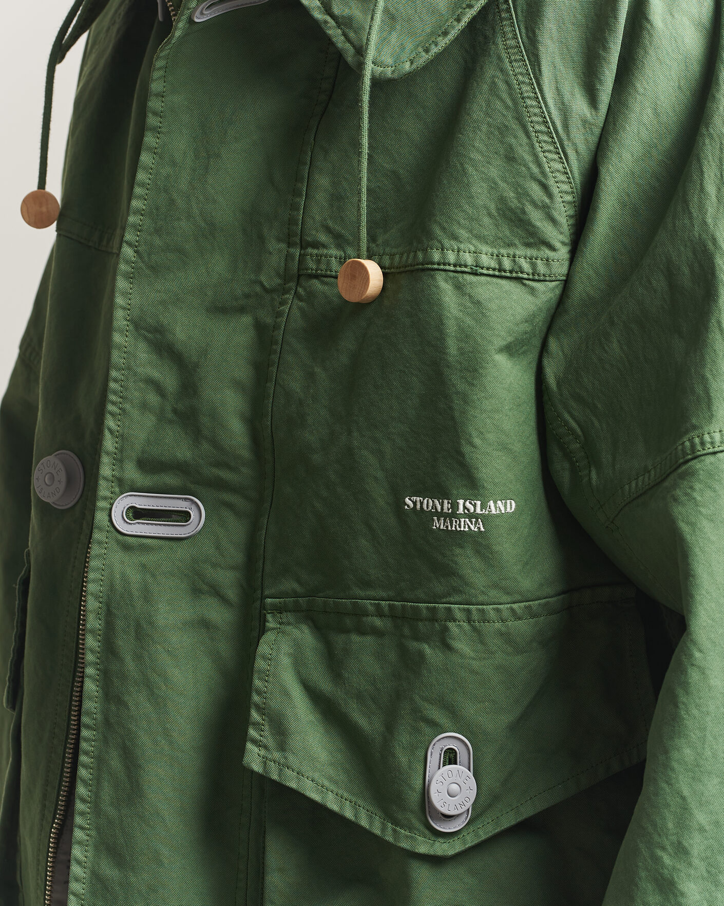 Heren | Jassen | Stone Island | Marina Panama Weave Coach Jacket Quartz Green
