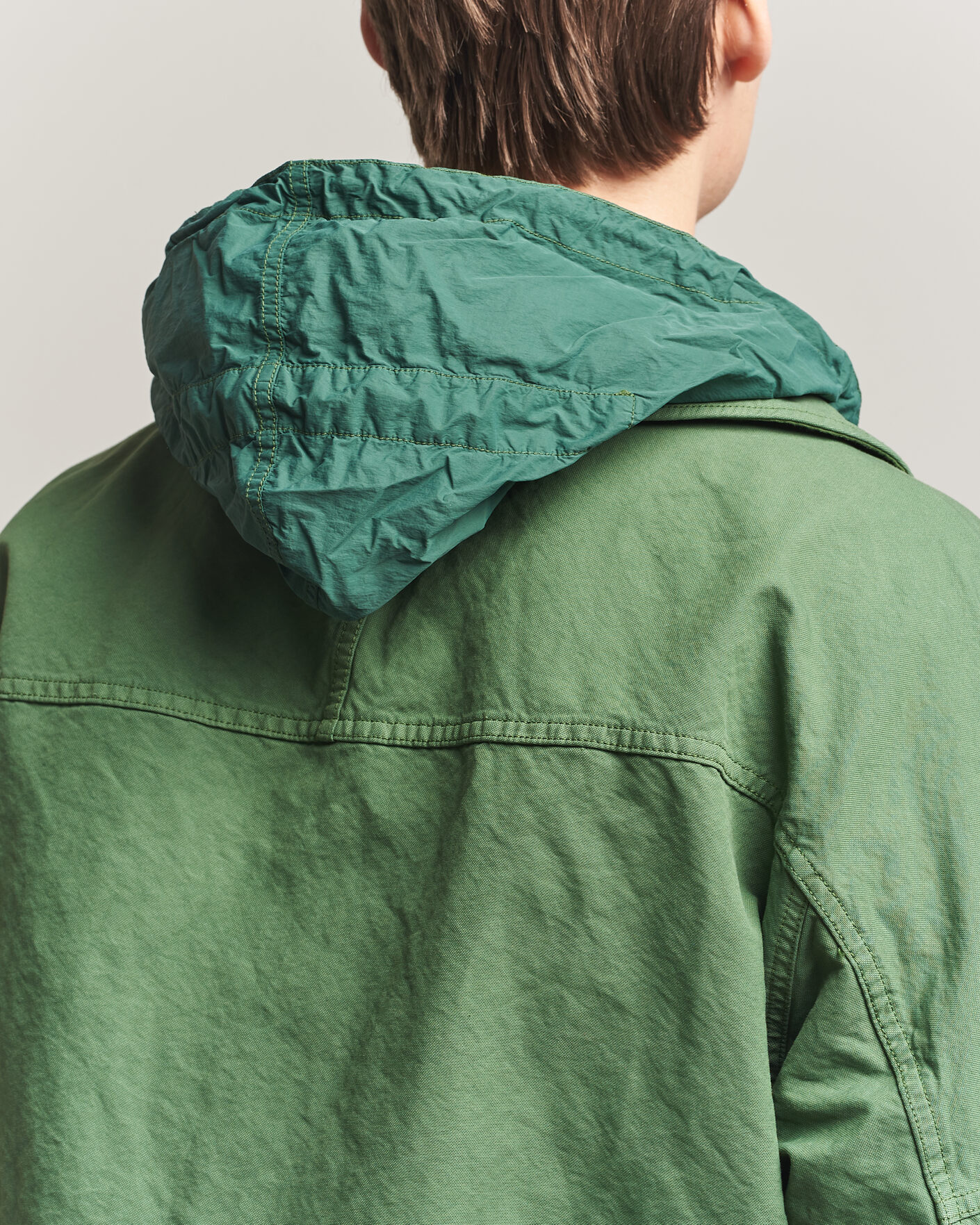 Heren | Jassen | Stone Island | Marina Panama Weave Coach Jacket Quartz Green