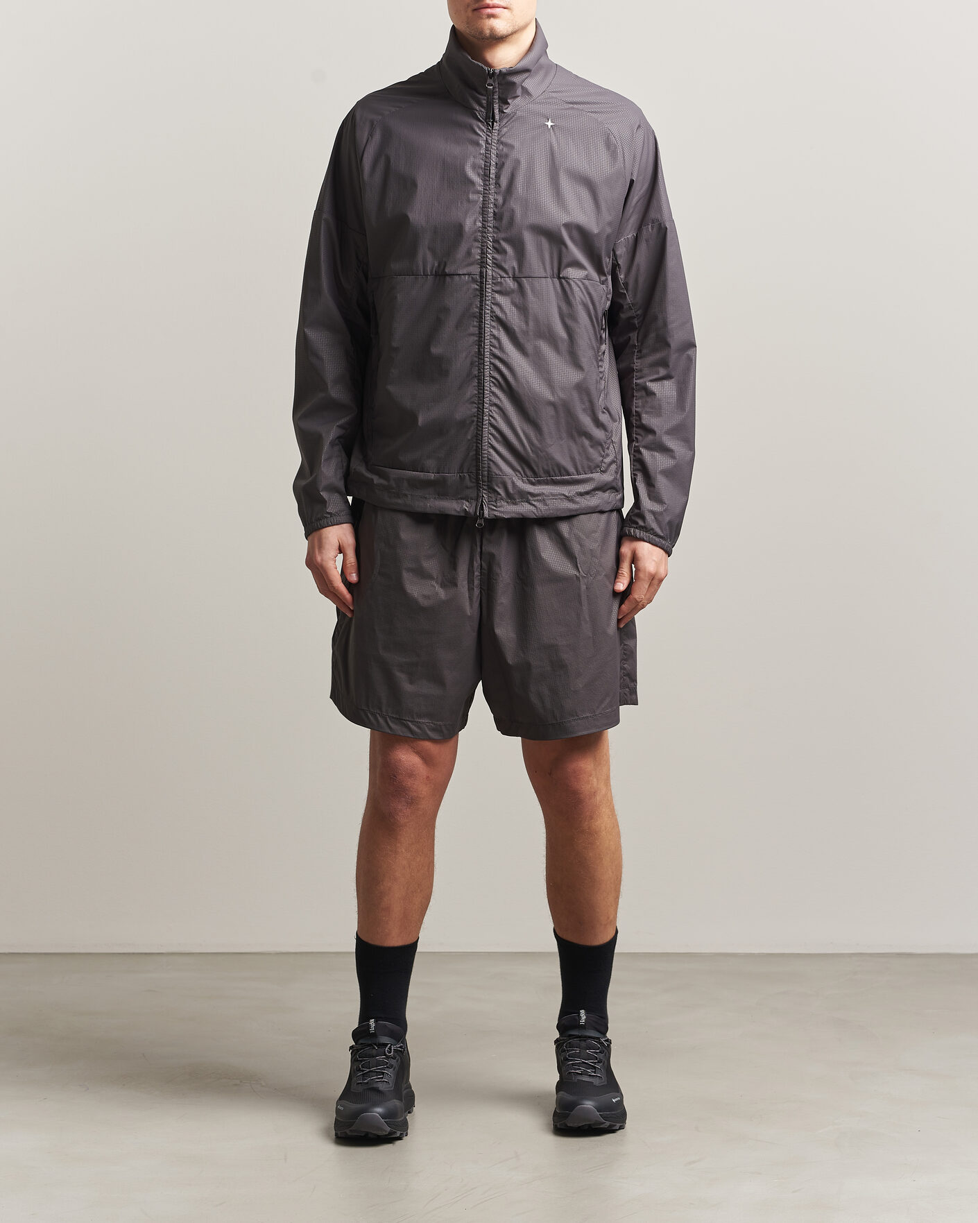 Heren | Korte broek | Stone Island | Stellina Nylon Stretch Shorts Charcoal