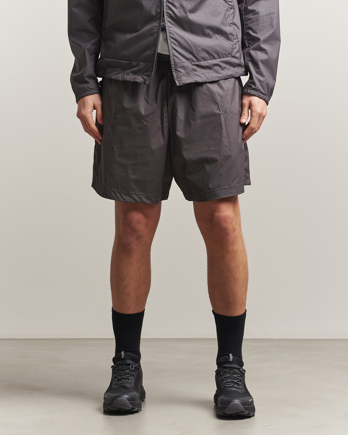 Heren | Korte broek | Stone Island | Stellina Nylon Stretch Shorts Charcoal