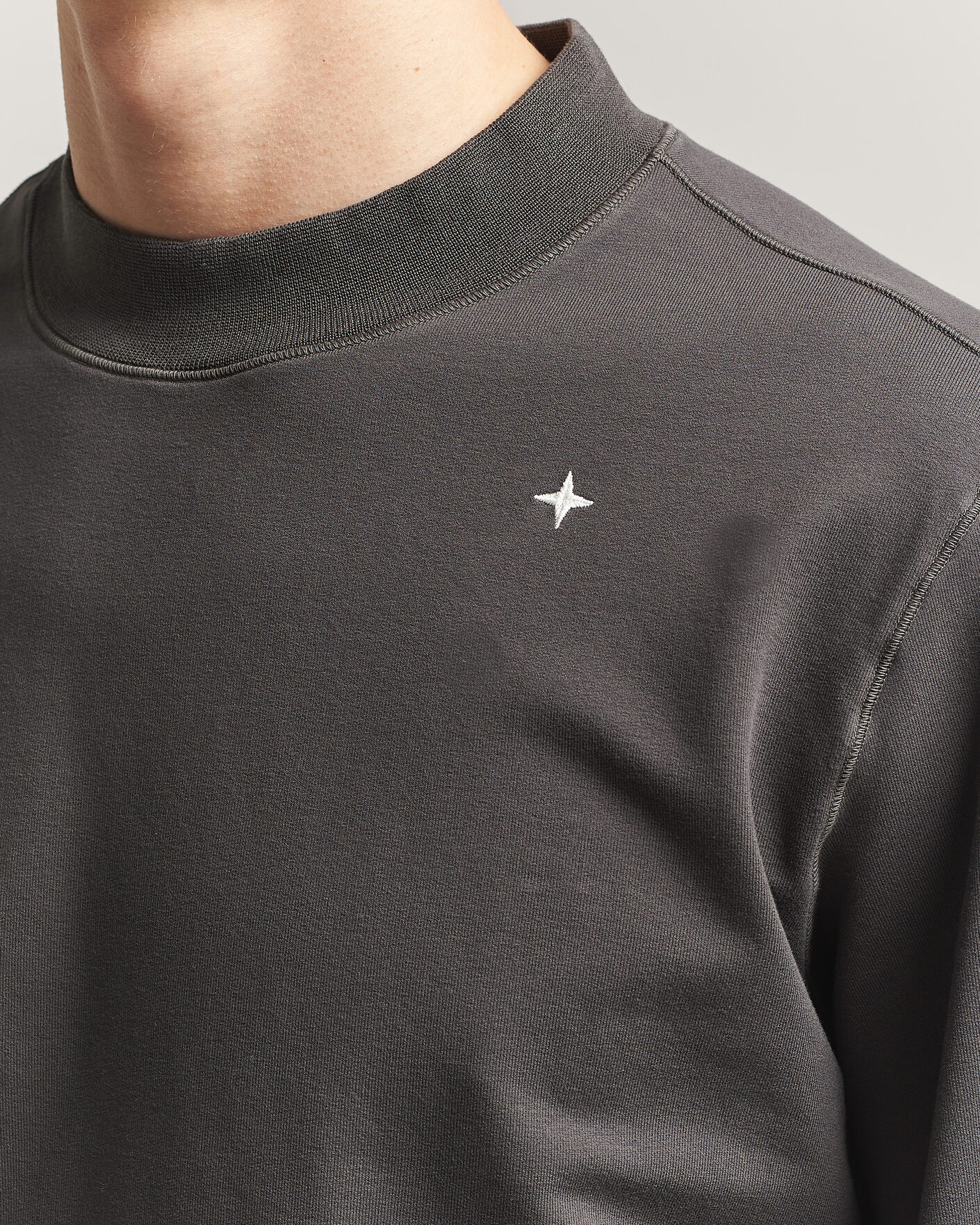 Heren | Truien | Stone Island | Stellina Cotton Sweatshirt Charcoal