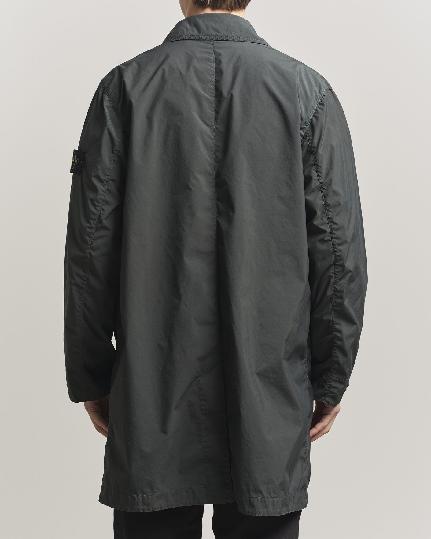 Heren | Jassen | Stone Island | Light Compact Car Coat Charcoal