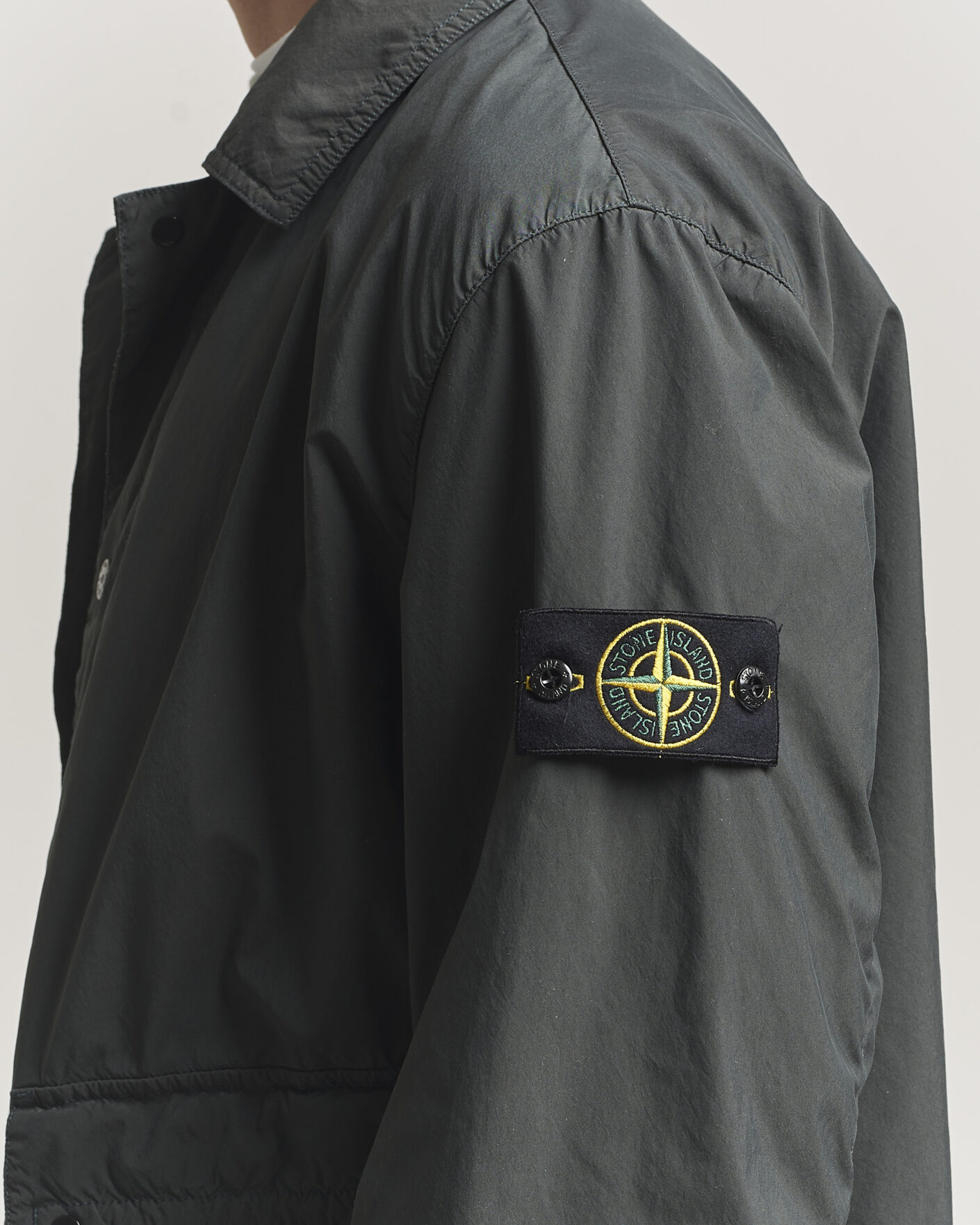 Heren | Jassen | Stone Island | Light Compact Car Coat Charcoal