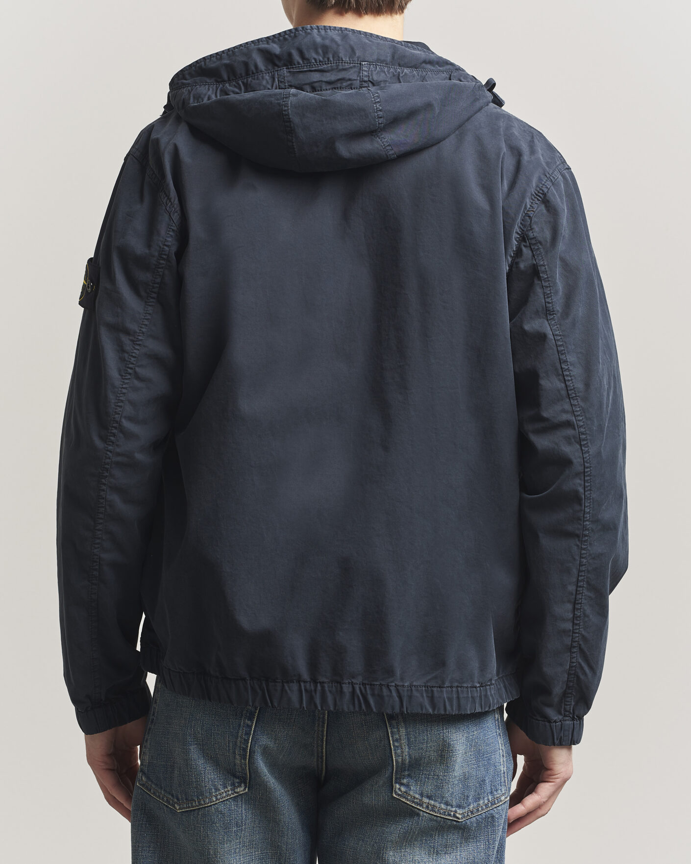 Heren | Jassen | Stone Island | Stretch Cotton Twill Hood Jacket Navy