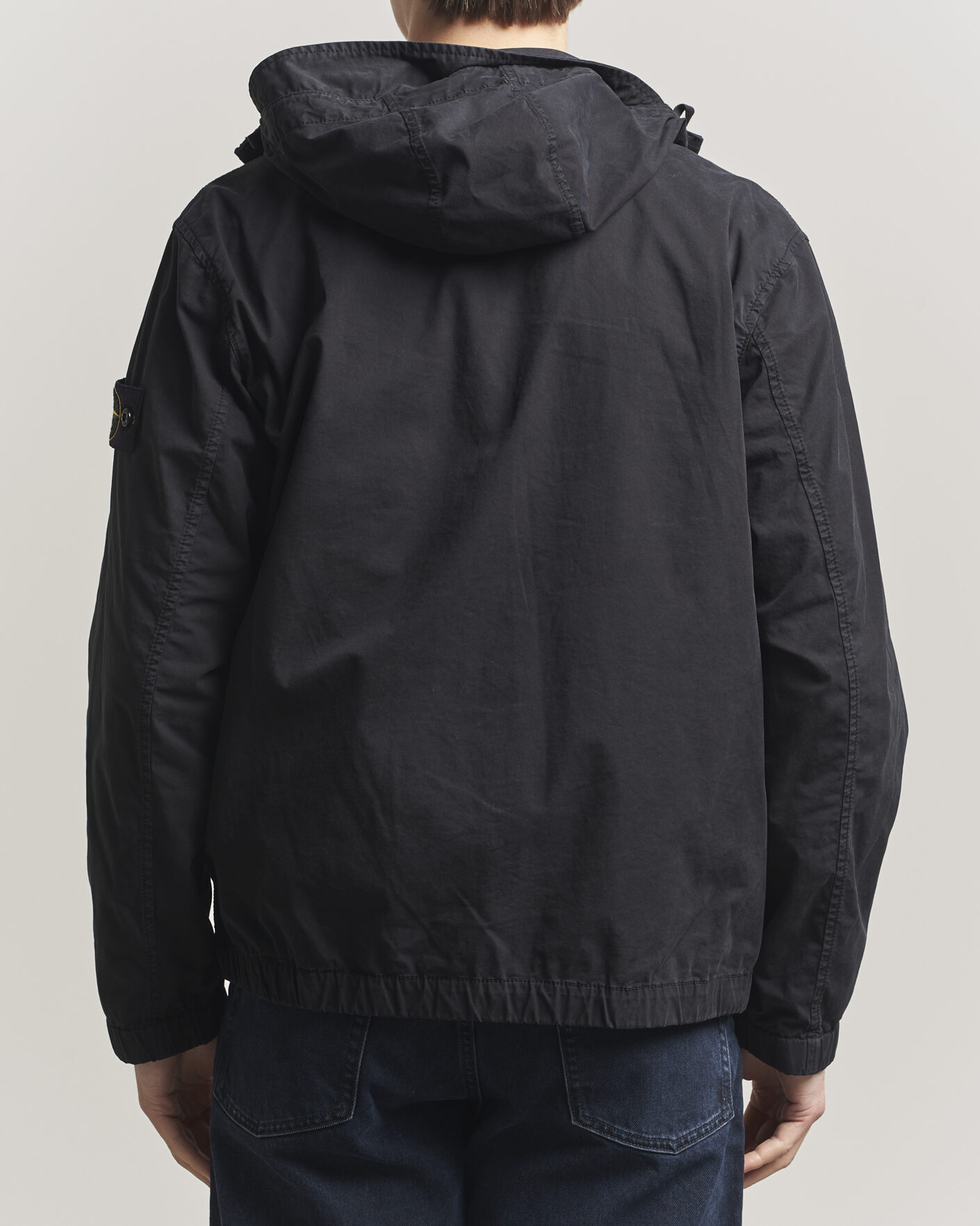 Heren | Jassen | Stone Island | Stretch Cotton Twill Hood Jacket Black
