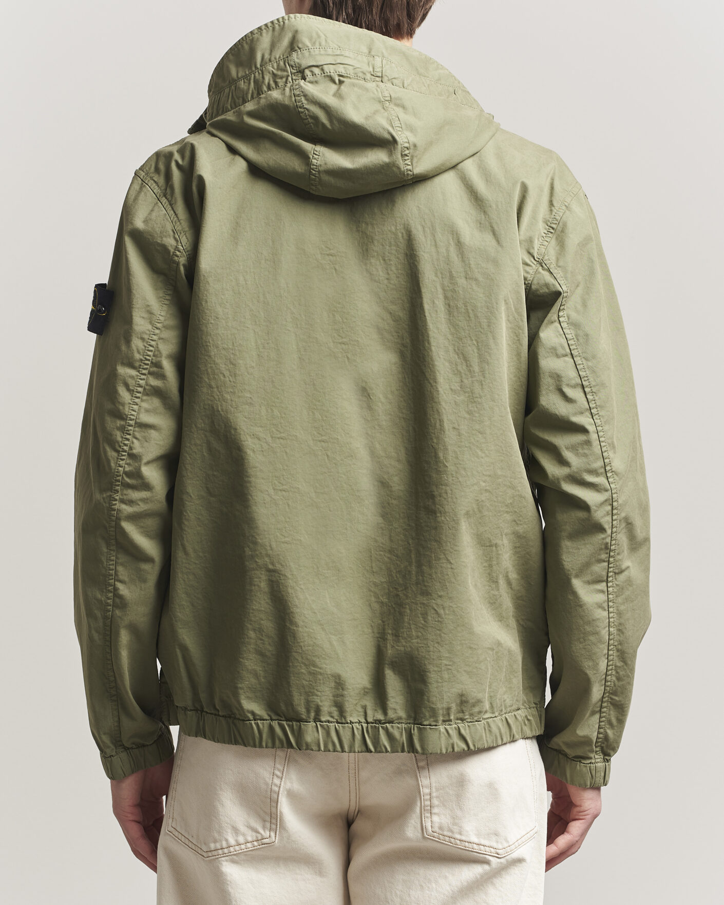 Heren | Jassen | Stone Island | Stretch Cotton Twill Hood Jacket Military Green