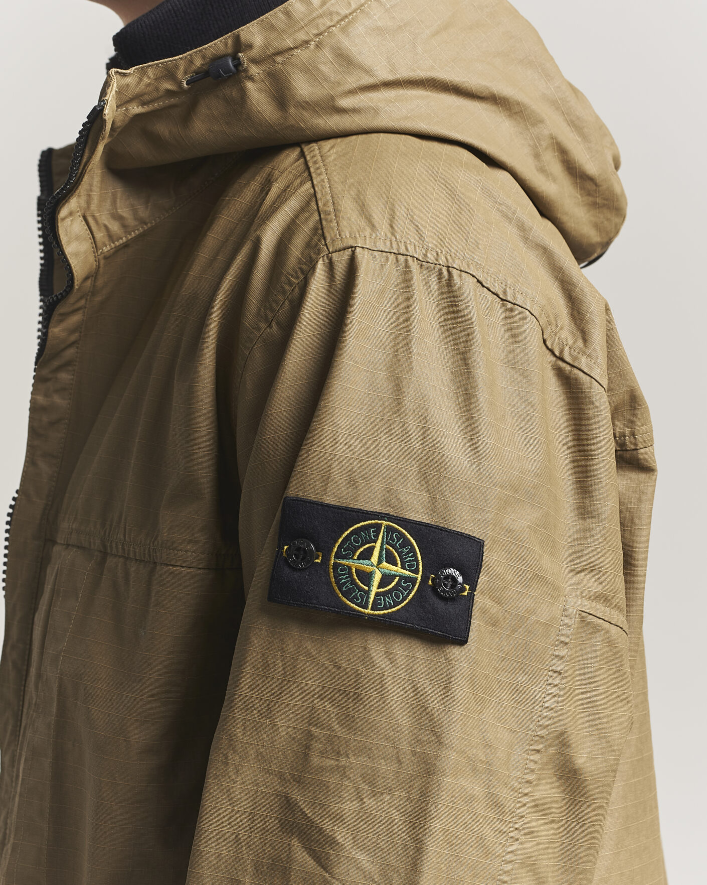 Heren | Jassen | Stone Island | Double Coated Cotton Ripstop Jacket Military Green