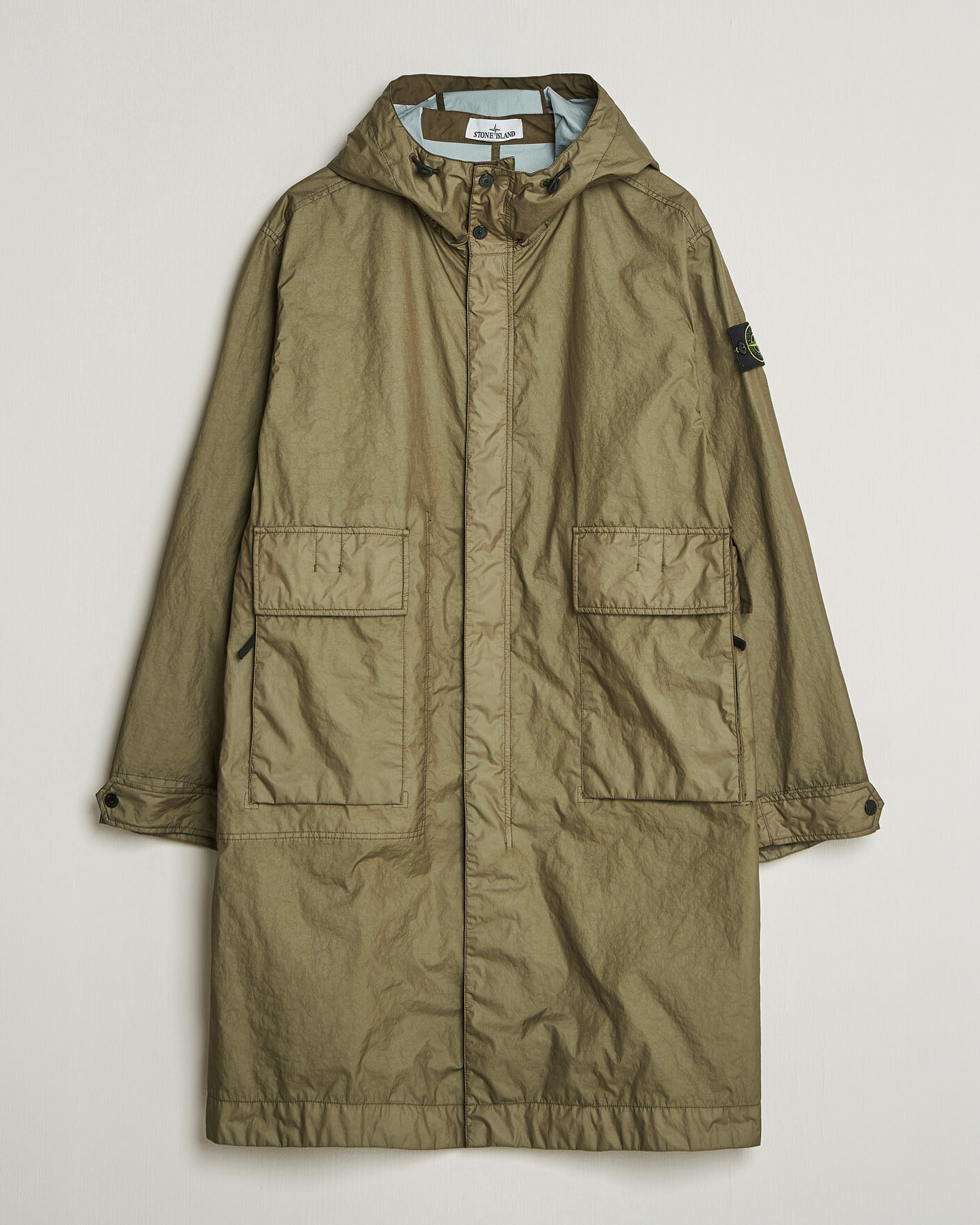 Heren | Jassen | Stone Island | Membrana 3L Hooded Parka Military Green
