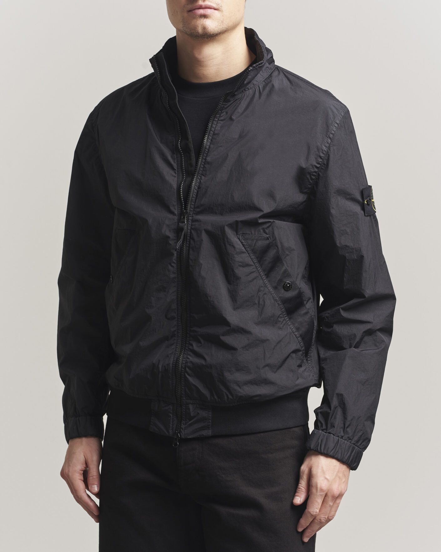 Heren | Jassen | Stone Island | Crinkle Reps Short Jacket Black