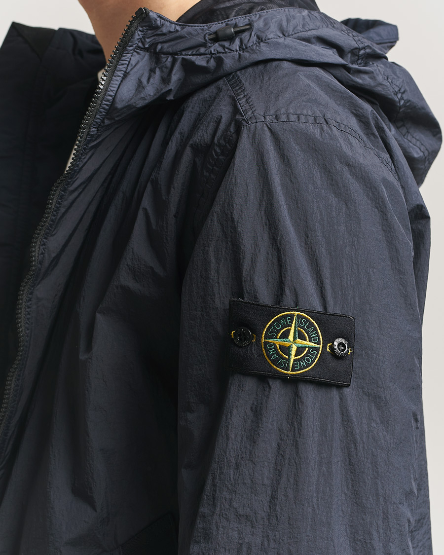 Heren | Jassen | Stone Island | Crinkle Reps Padded Hood Jacket Navy