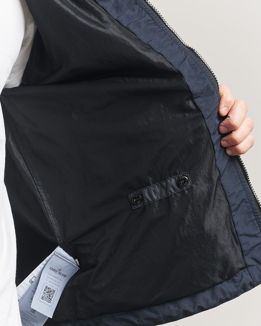 Heren | Jassen | Stone Island | Crinkle Reps Padded Hood Jacket Navy