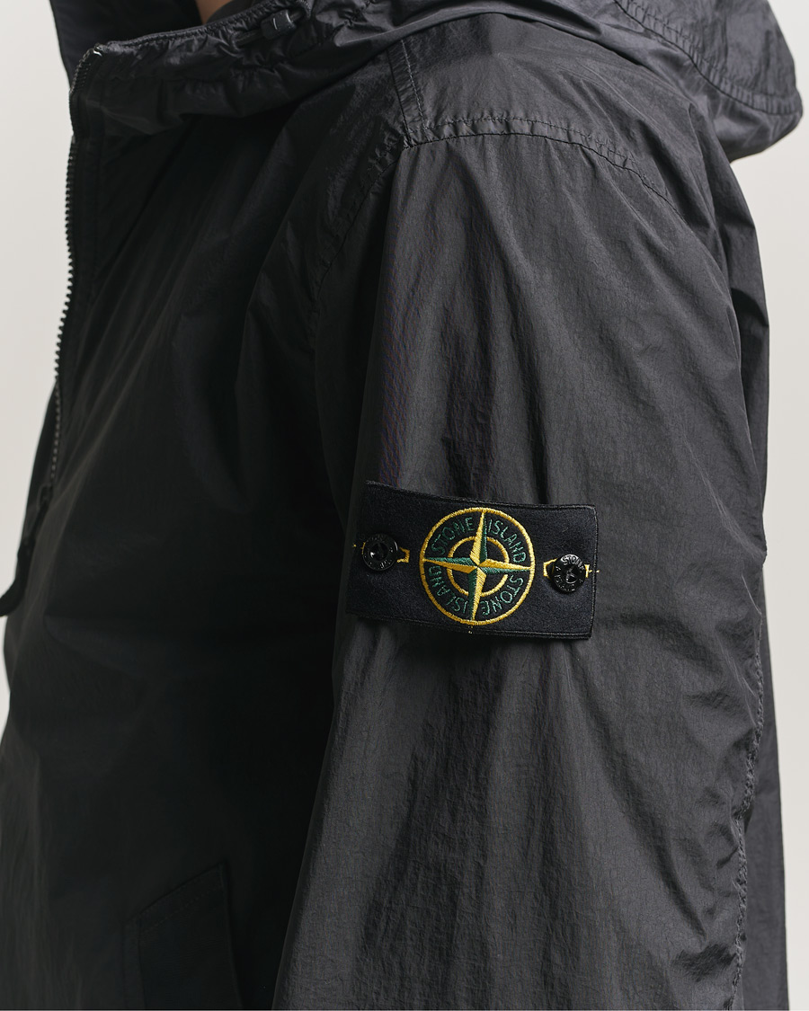 Heren | Jassen | Stone Island | Crinkle Reps Padded Hood Jacket Black