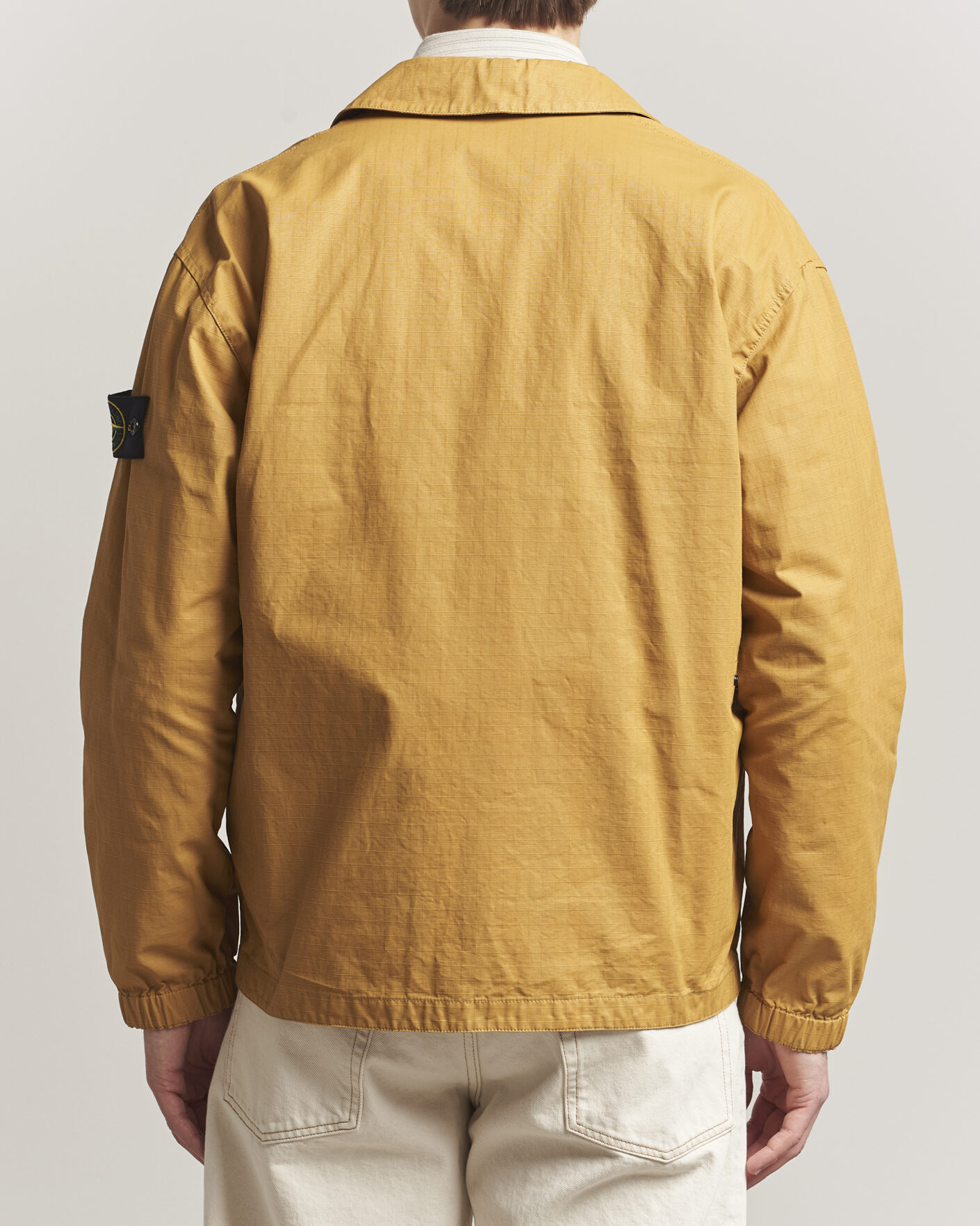 Heren | Jassen | Stone Island | Double Coated Cotton Ripstop Overshirt Mustard