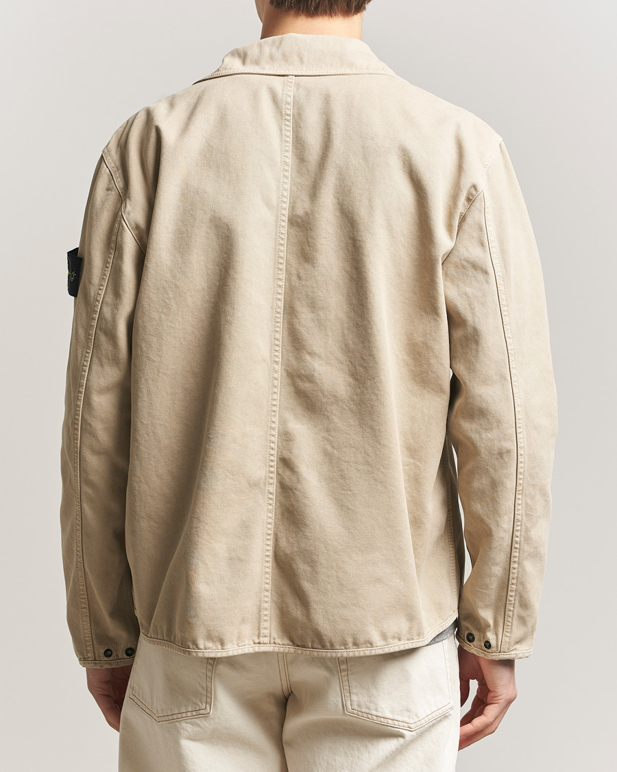 Heren | Jassen | Stone Island | Organic Panama Cotton Shirt Jacket Desert