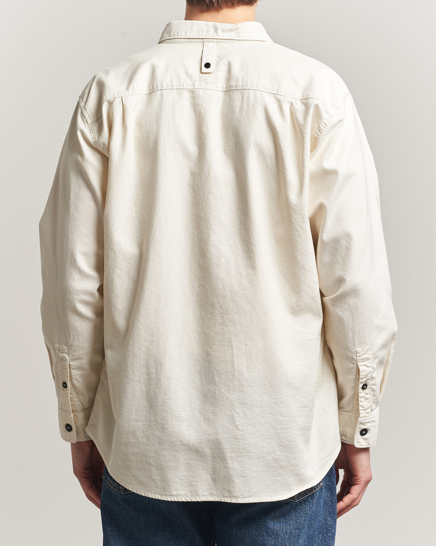 Heren | Overhemden | Stone Island | Organic Cotton Oxford Shirt Ivory