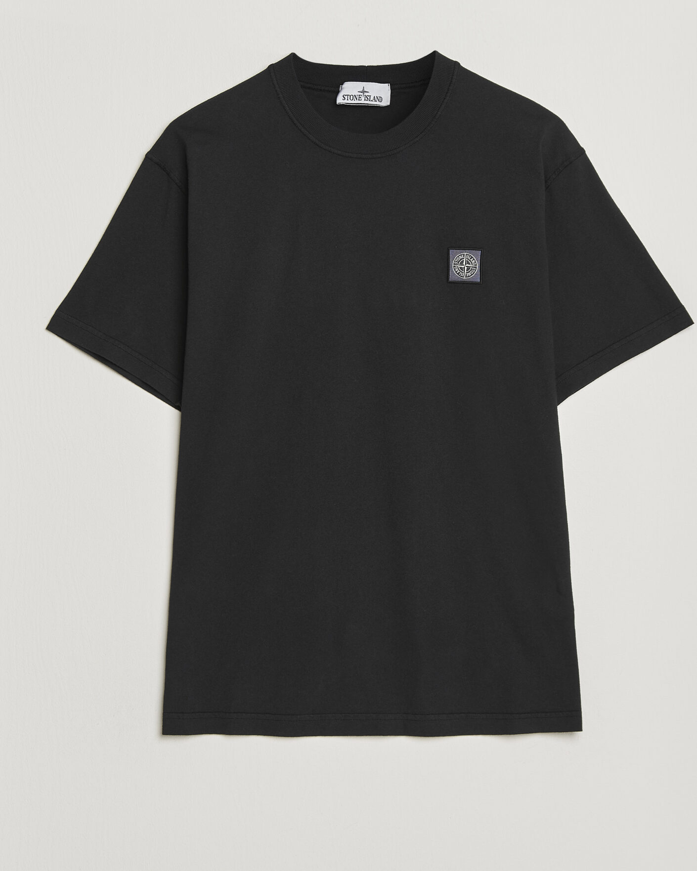 Heren | T-shirts | Stone Island | Organic Cotton Fissato Effect T-Shirt Black