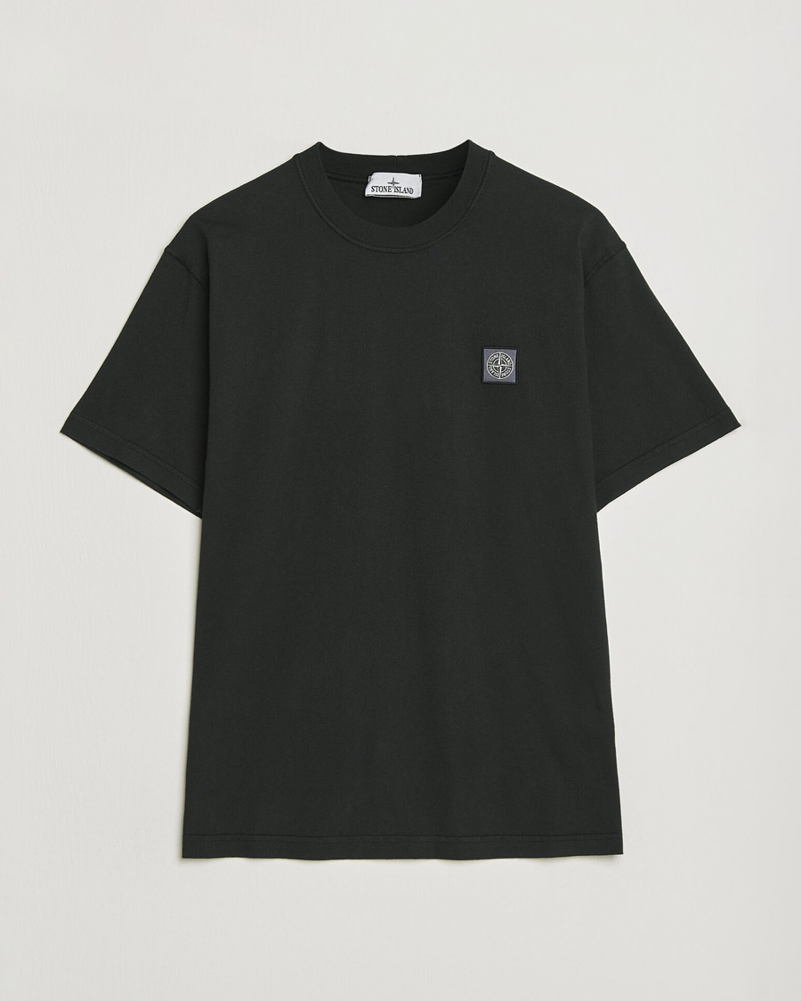 Heren | T-shirts | Stone Island | Organic Cotton Fissato Effect T-Shirt Black