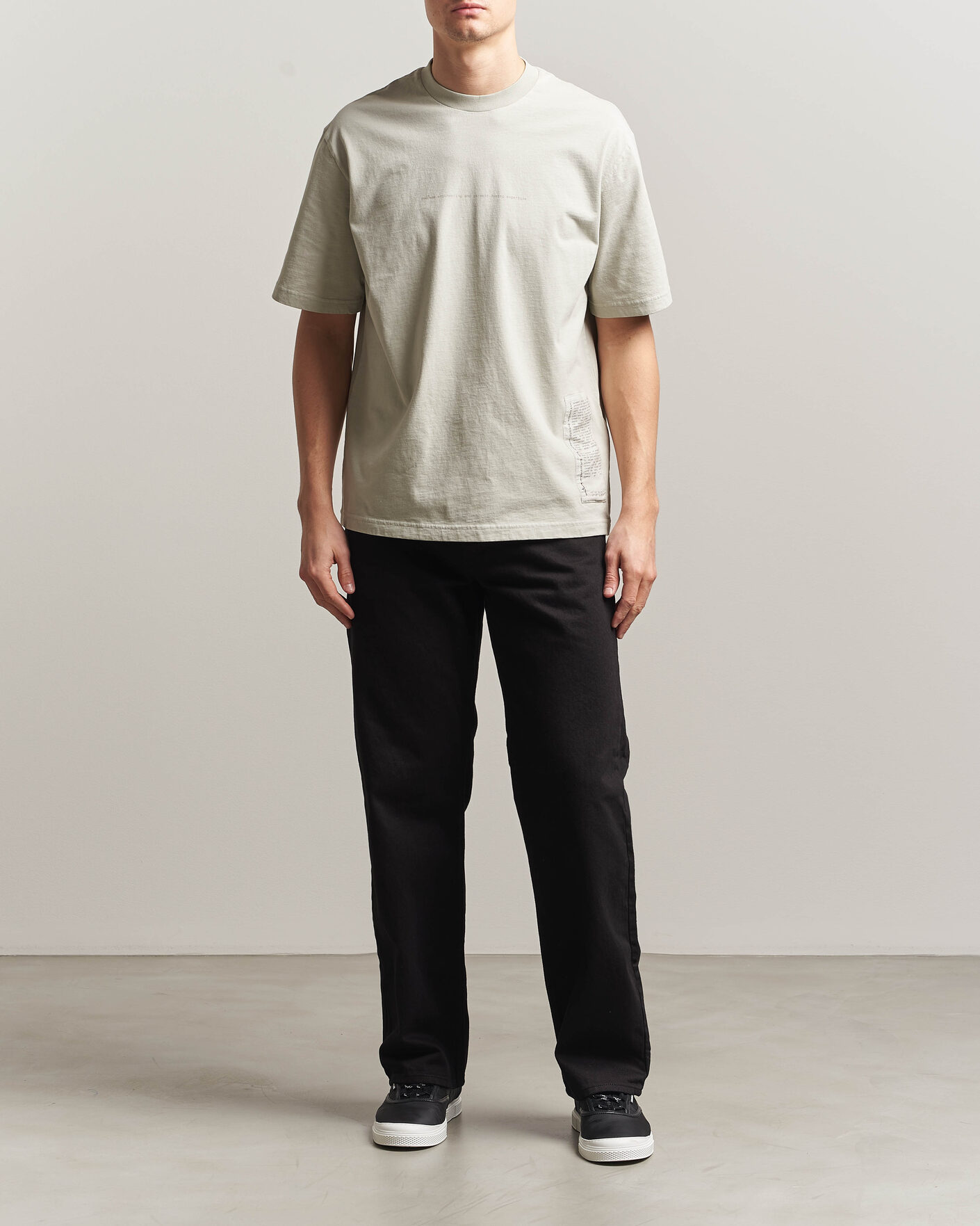 Heren | T-shirts | Stone Island | Combed Cotton Jersey Printed T-Shirt Pearl Grey