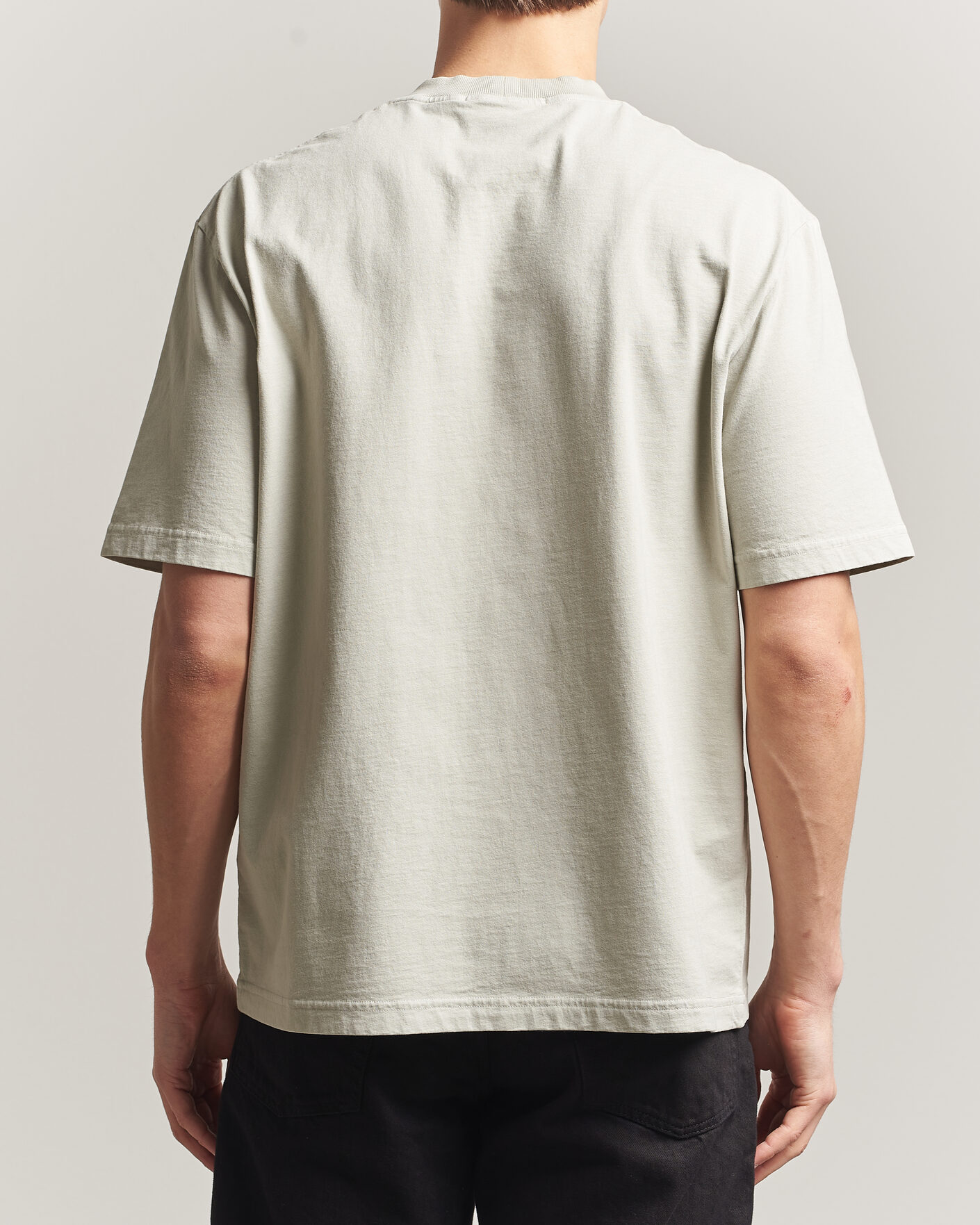 Heren | T-shirts | Stone Island | Combed Cotton Jersey Printed T-Shirt Pearl Grey