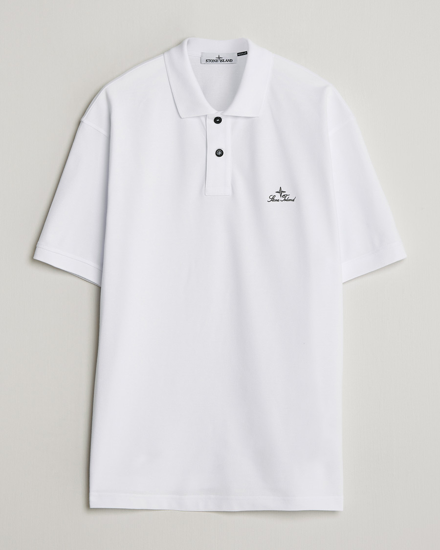 Heren | Polo's | Stone Island | Organic Cotton Pique White