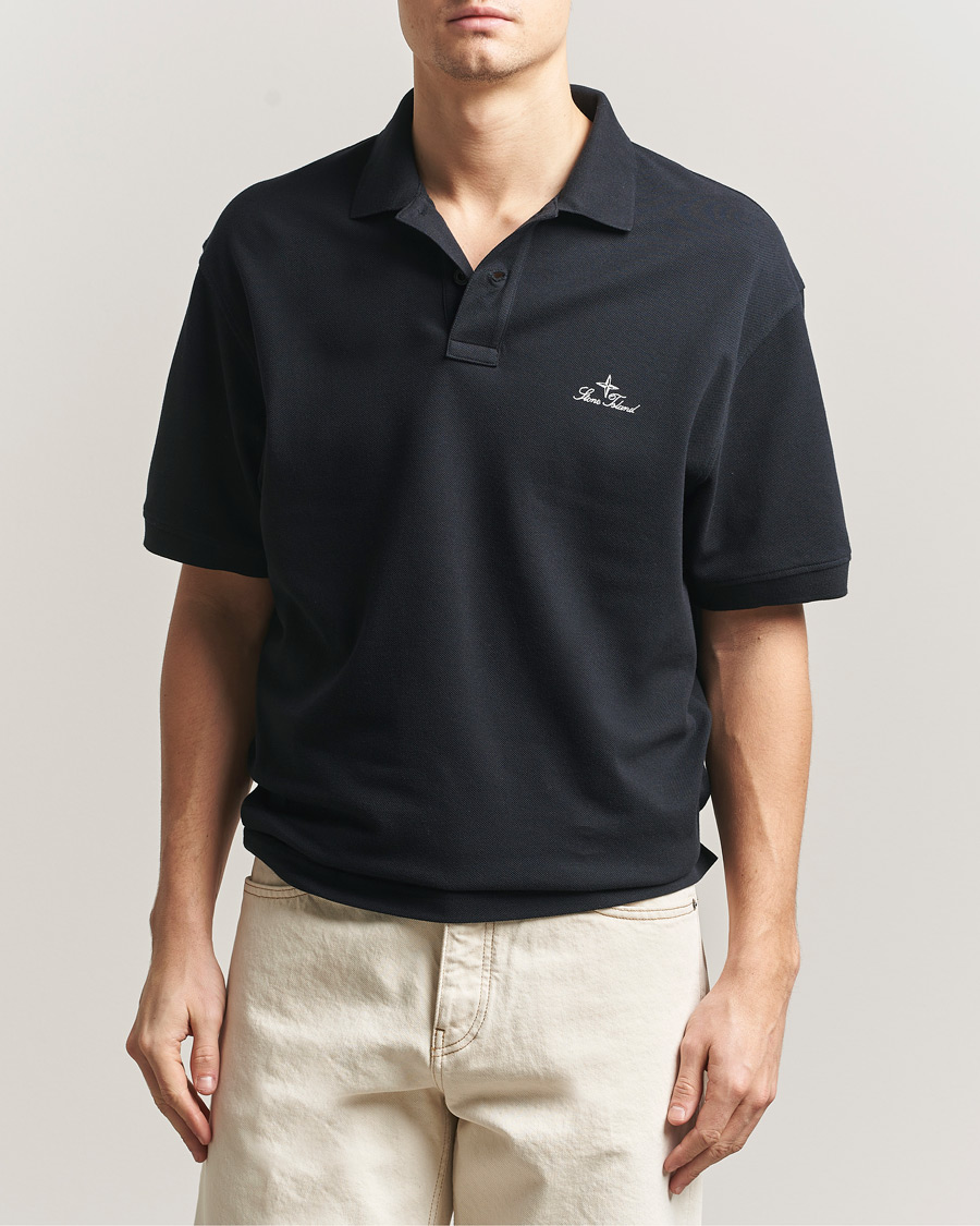 Heren | Polo's | Stone Island | Organic Cotton Pique Navy