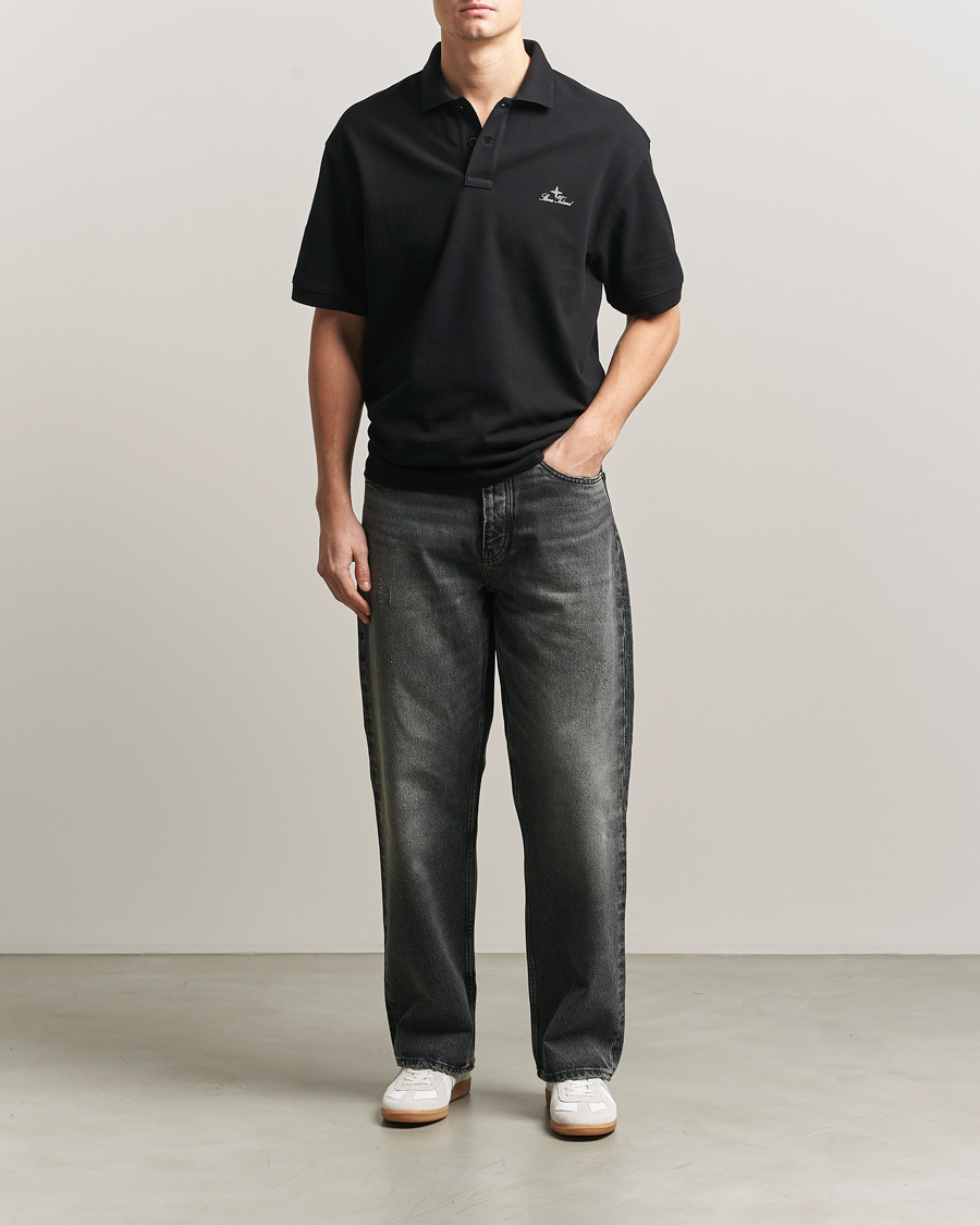 Heren | Polo's | Stone Island | Organic Cotton Pique Black
