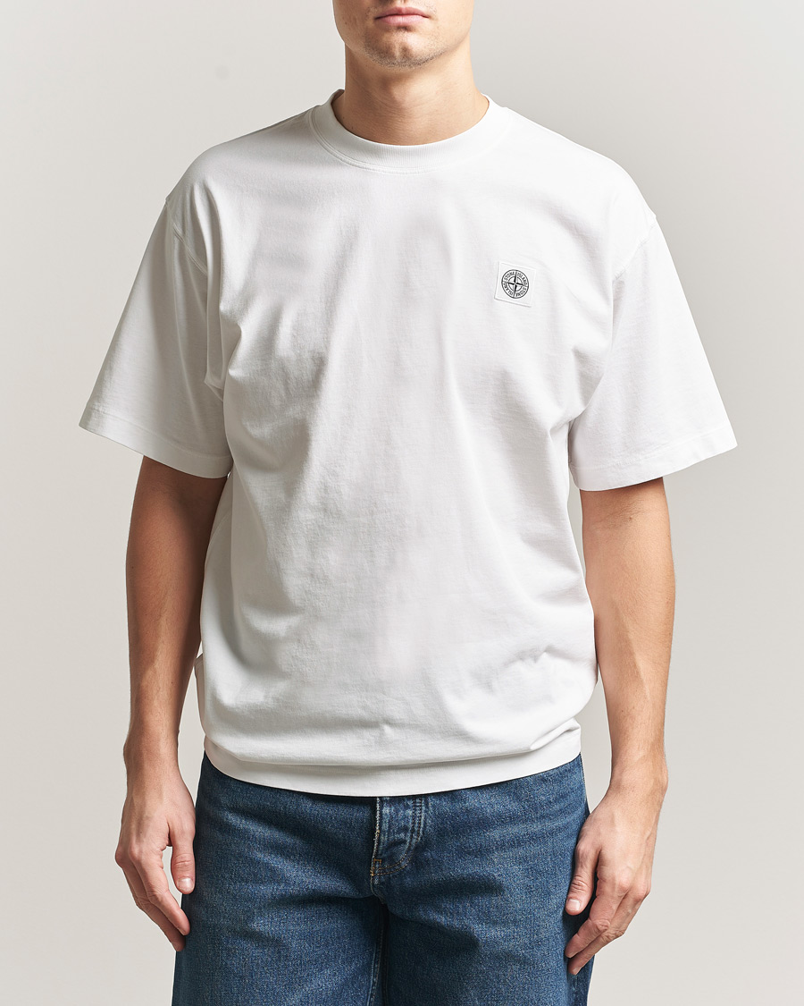 Heren | T-shirts | Stone Island | Combed Organic Cotton T-Shirt White