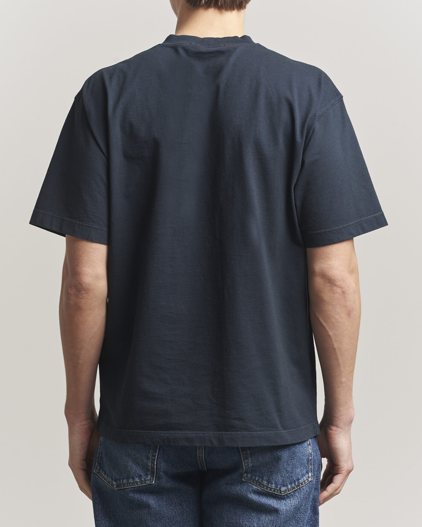 Heren | T-shirts | Stone Island | Combed Organic Cotton T-Shirt Navy