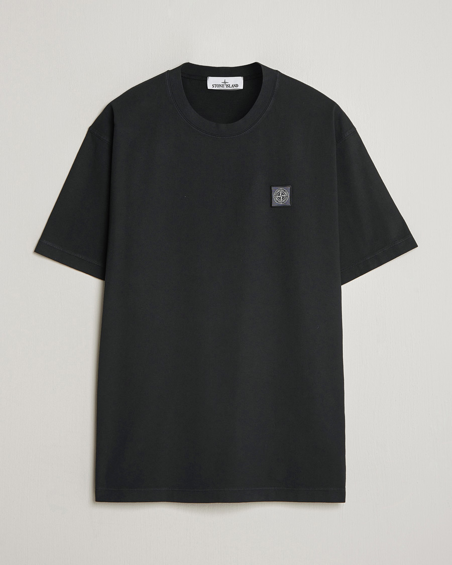 Heren | T-shirts | Stone Island | Combed Organic Cotton T-Shirt Black