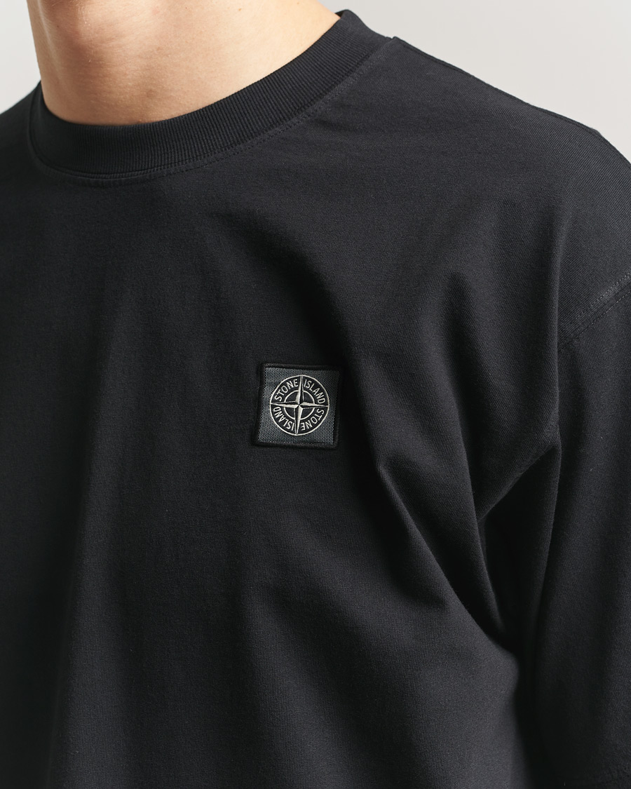 Heren | T-shirts | Stone Island | Combed Organic Cotton T-Shirt Black