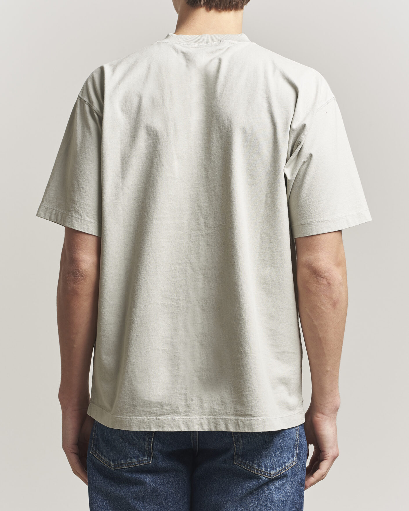 Heren | T-shirts | Stone Island | Combed Organic Cotton T-Shirt Pearl Grey