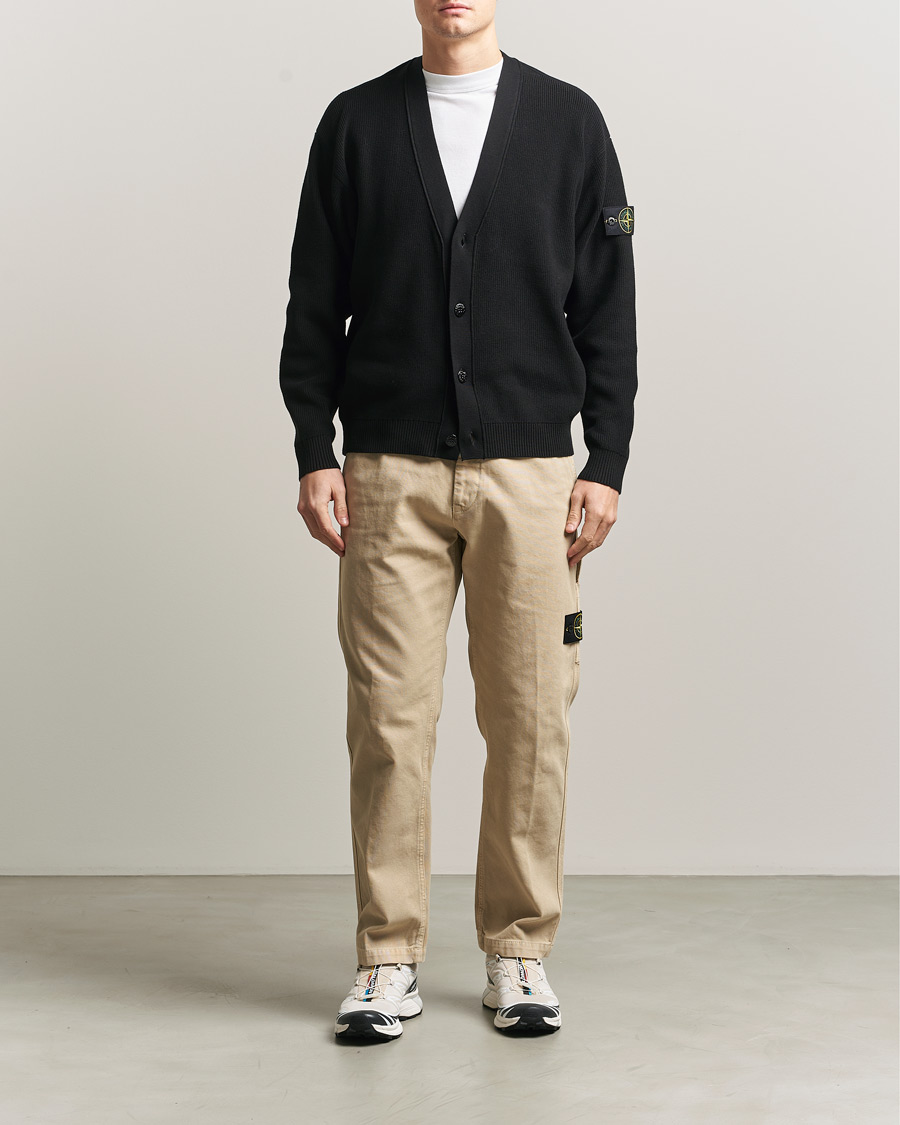 Heren | Broeken | Stone Island | Organic Panama Cotton Trousers Desert