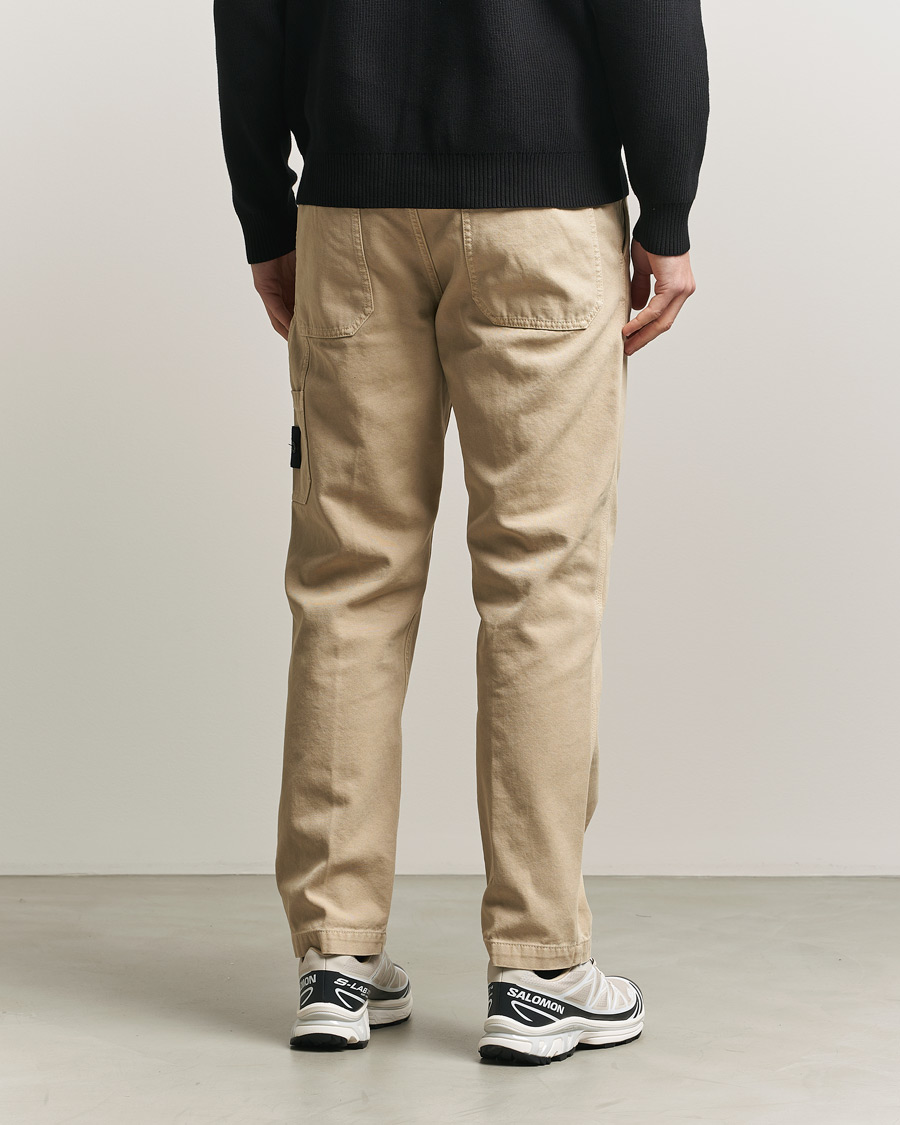 Heren | Broeken | Stone Island | Organic Panama Cotton Trousers Desert