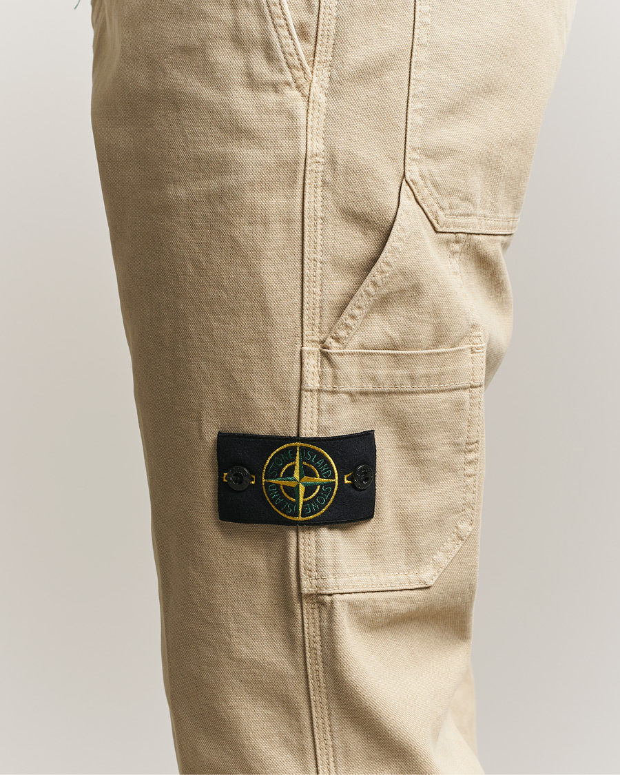 Heren | Broeken | Stone Island | Organic Panama Cotton Trousers Desert