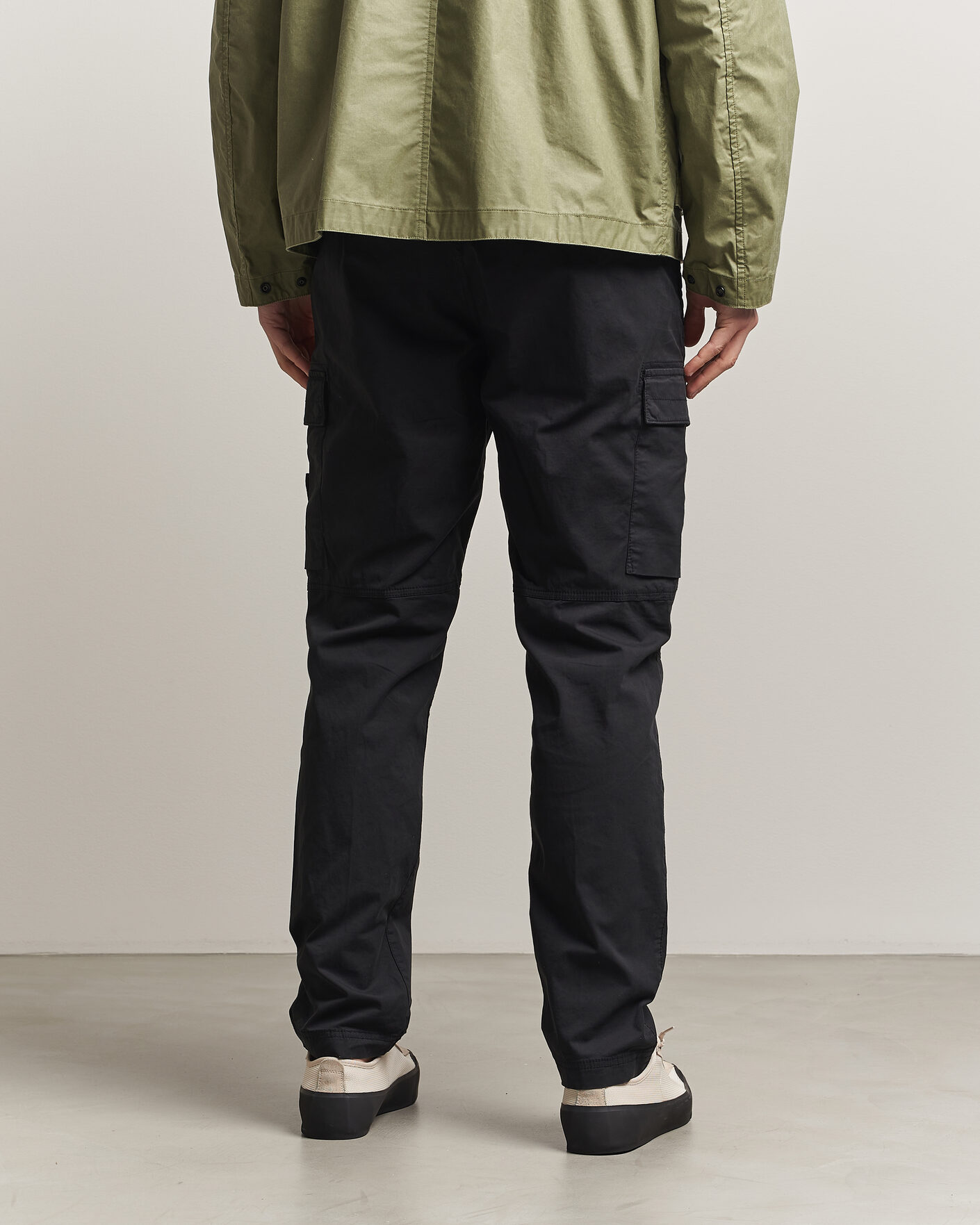 Heren | Broeken | Stone Island | Stretch Cotton Twill Cargo Trousers Black