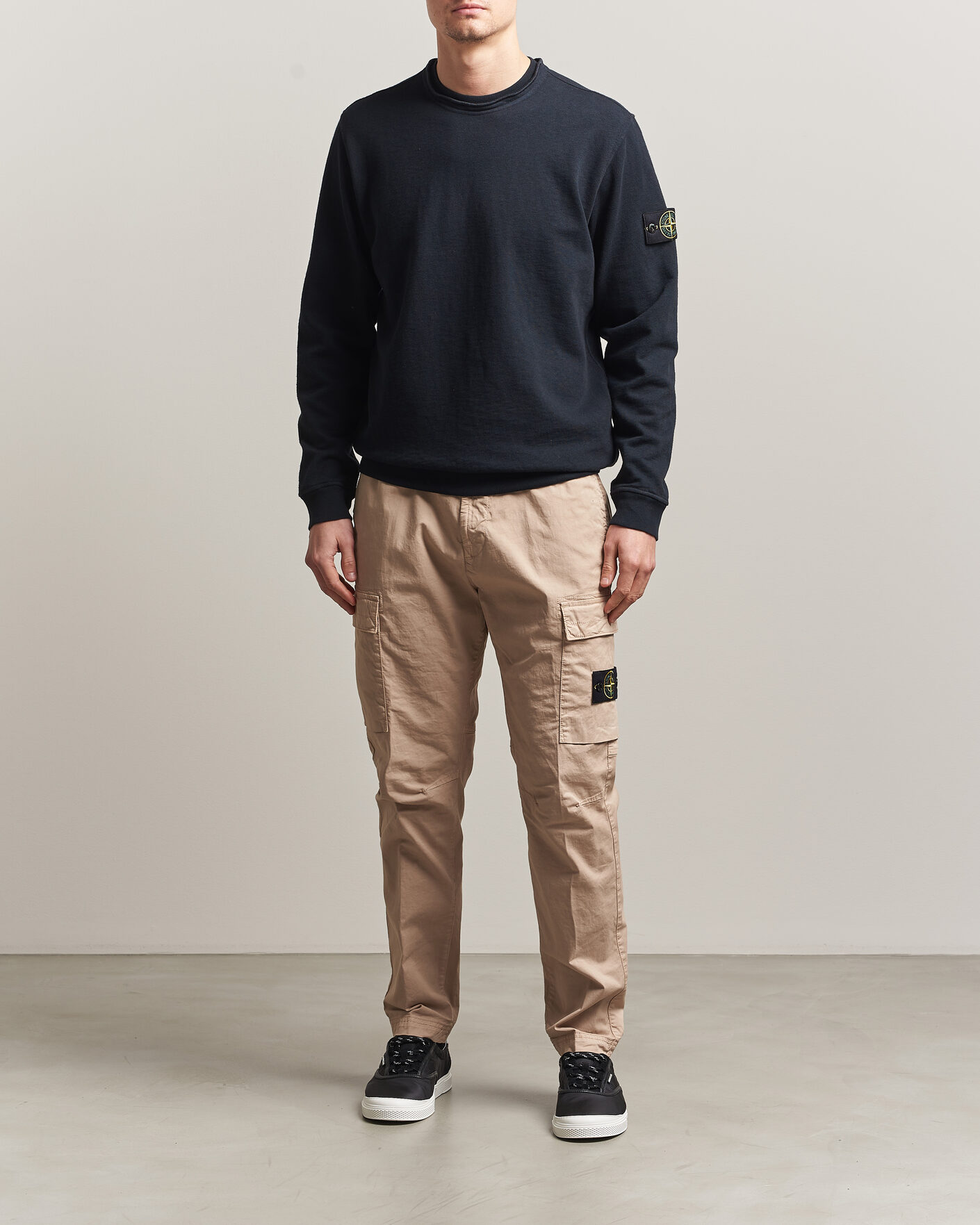 Heren | Broeken | Stone Island | Stretch Cotton Twill Cargo Trousers Desert